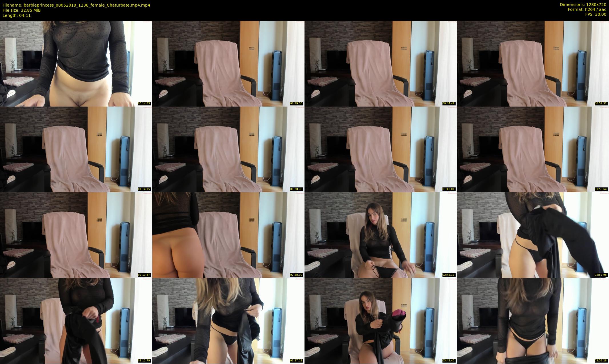 barbieprincess — 5 minute Chaturbate female cam show recording, 720p, May 8, 2019