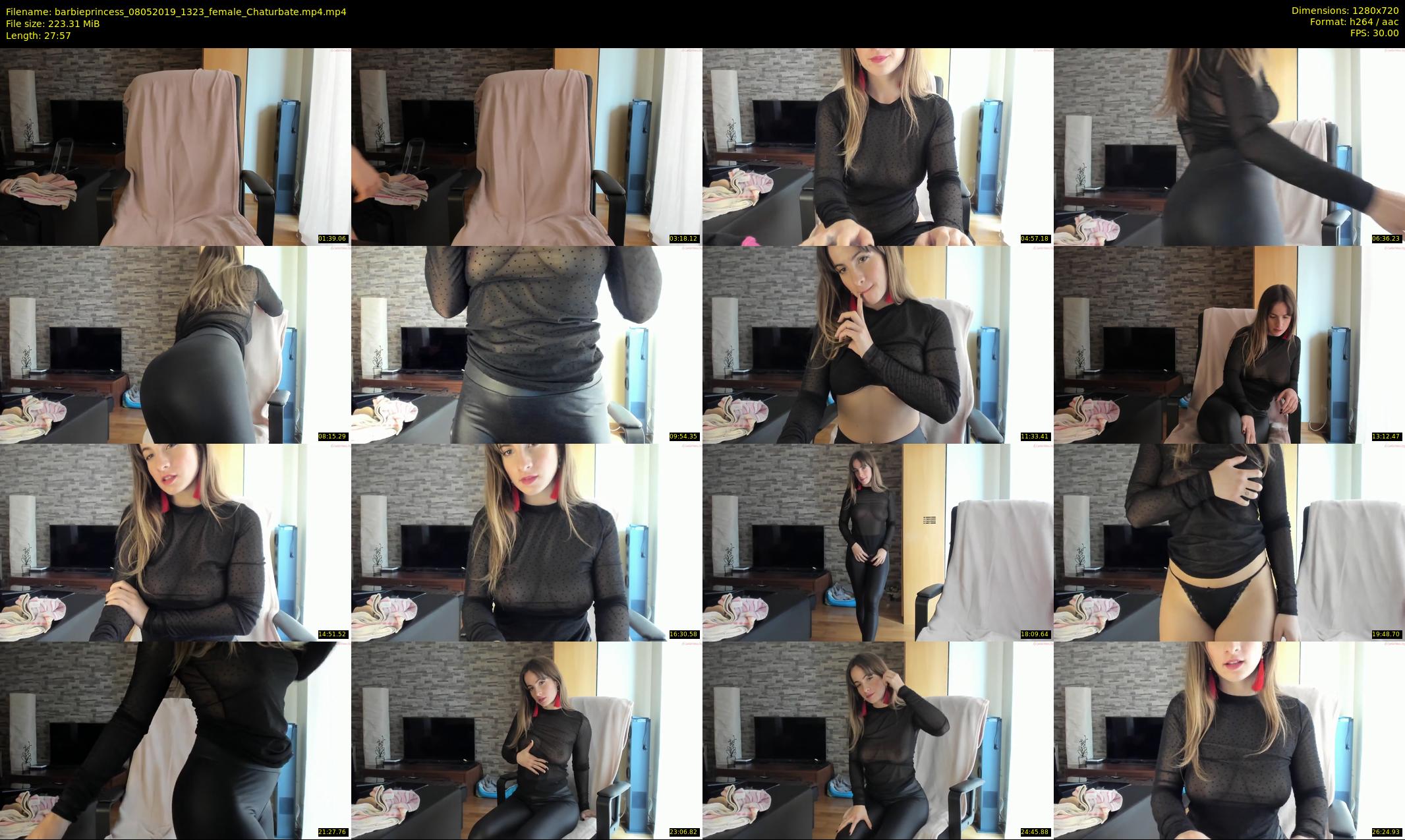 barbieprincess — 28 minute Chaturbate female cam show recording, 720p, May 8, 2019