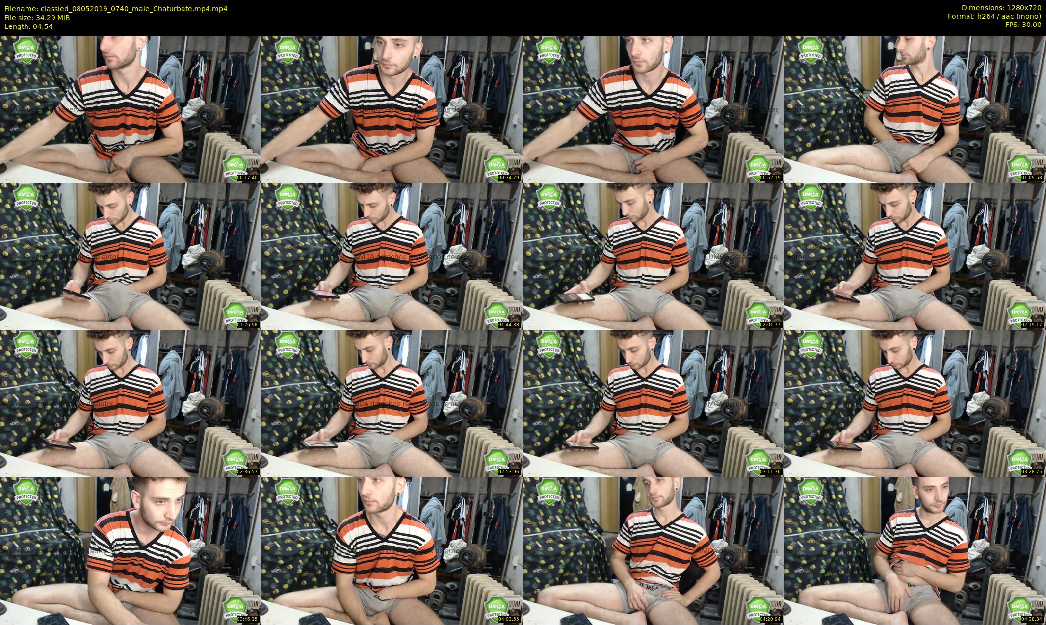classied — 5 minute Chaturbate male cam show recording, 720p, May 8, 2019