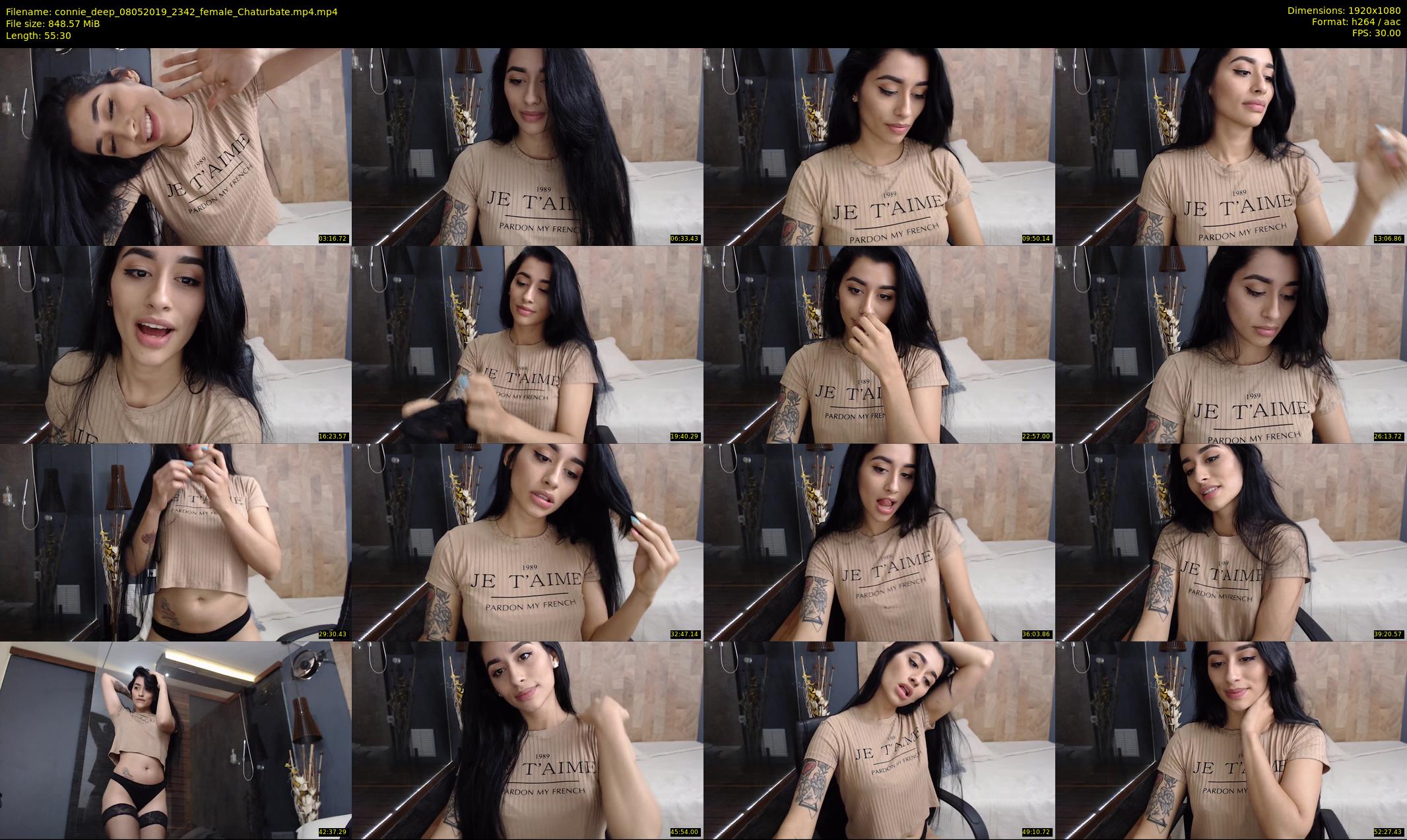 connie_deep — 56 minute Chaturbate female cam show recording, 1080p, May 8, 2019