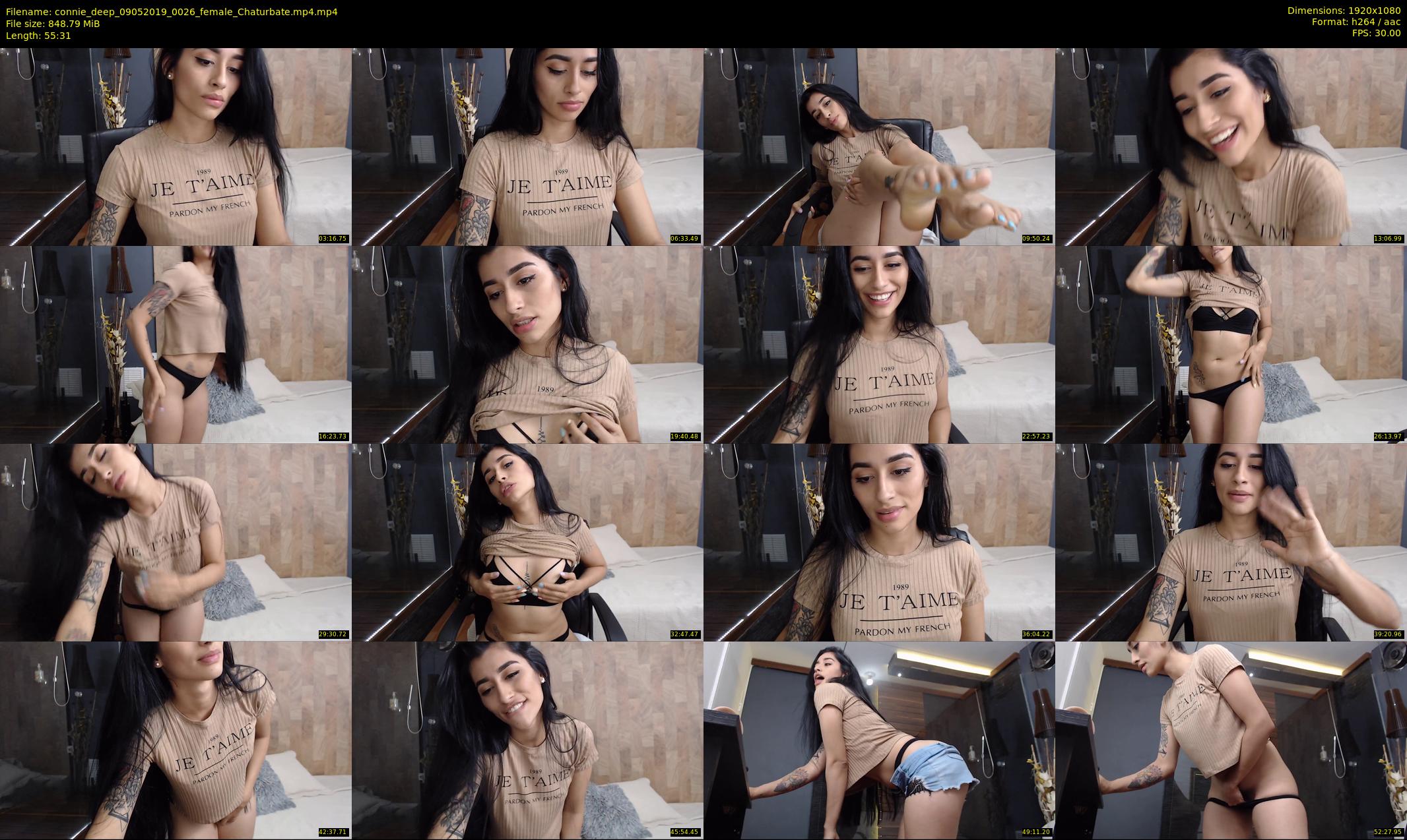 connie_deep — 56 minute Chaturbate female cam show recording, 1080p, May 9, 2019