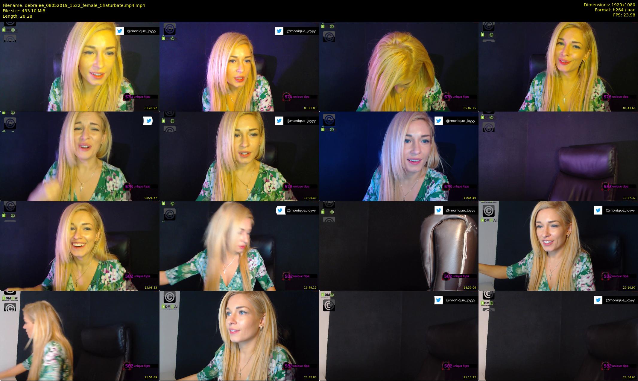 debralee — 29 minute Chaturbate female cam show recording, 1080p, May 8, 2019