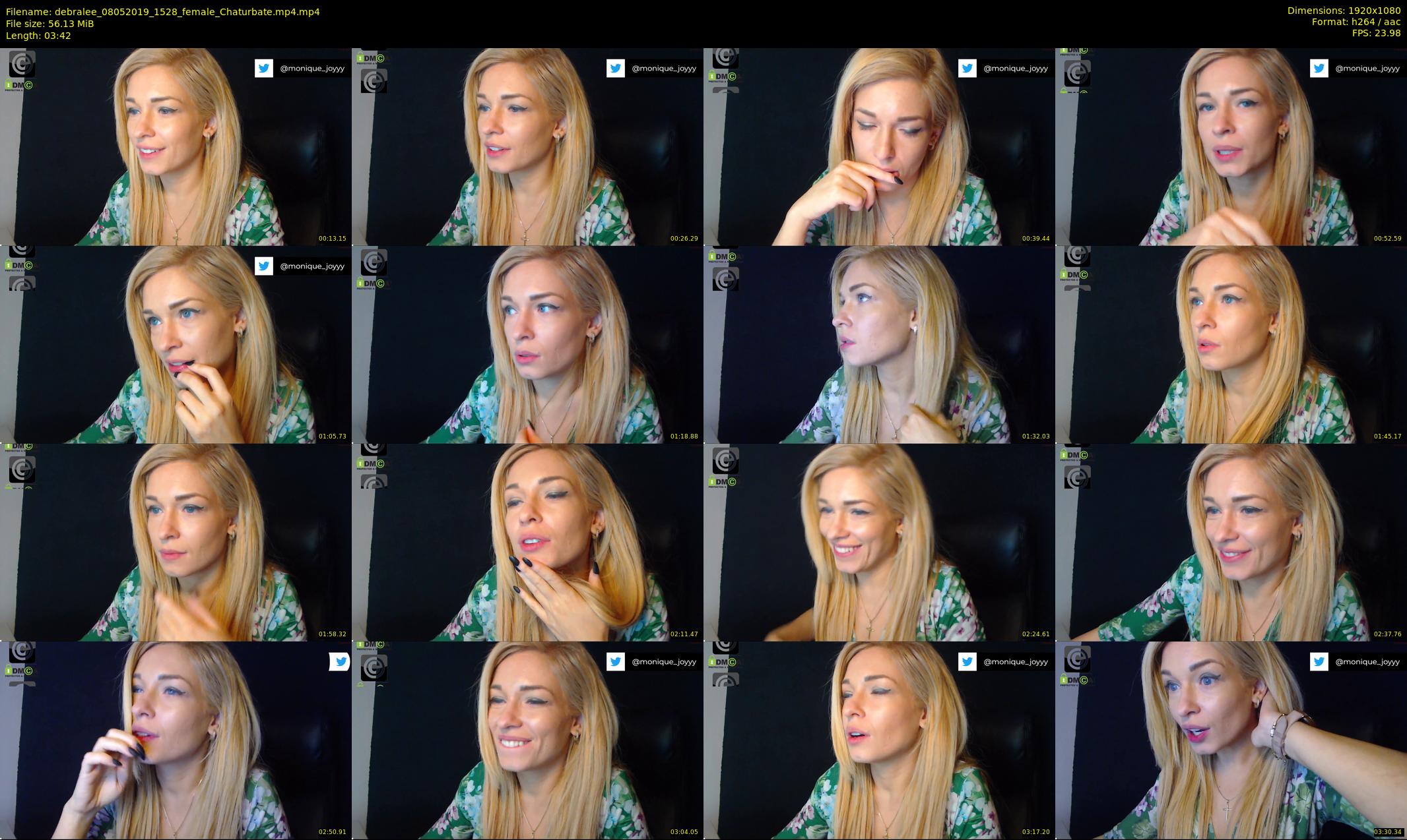 debralee — 4 minute Chaturbate female cam show recording, 1080p, May 8, 2019