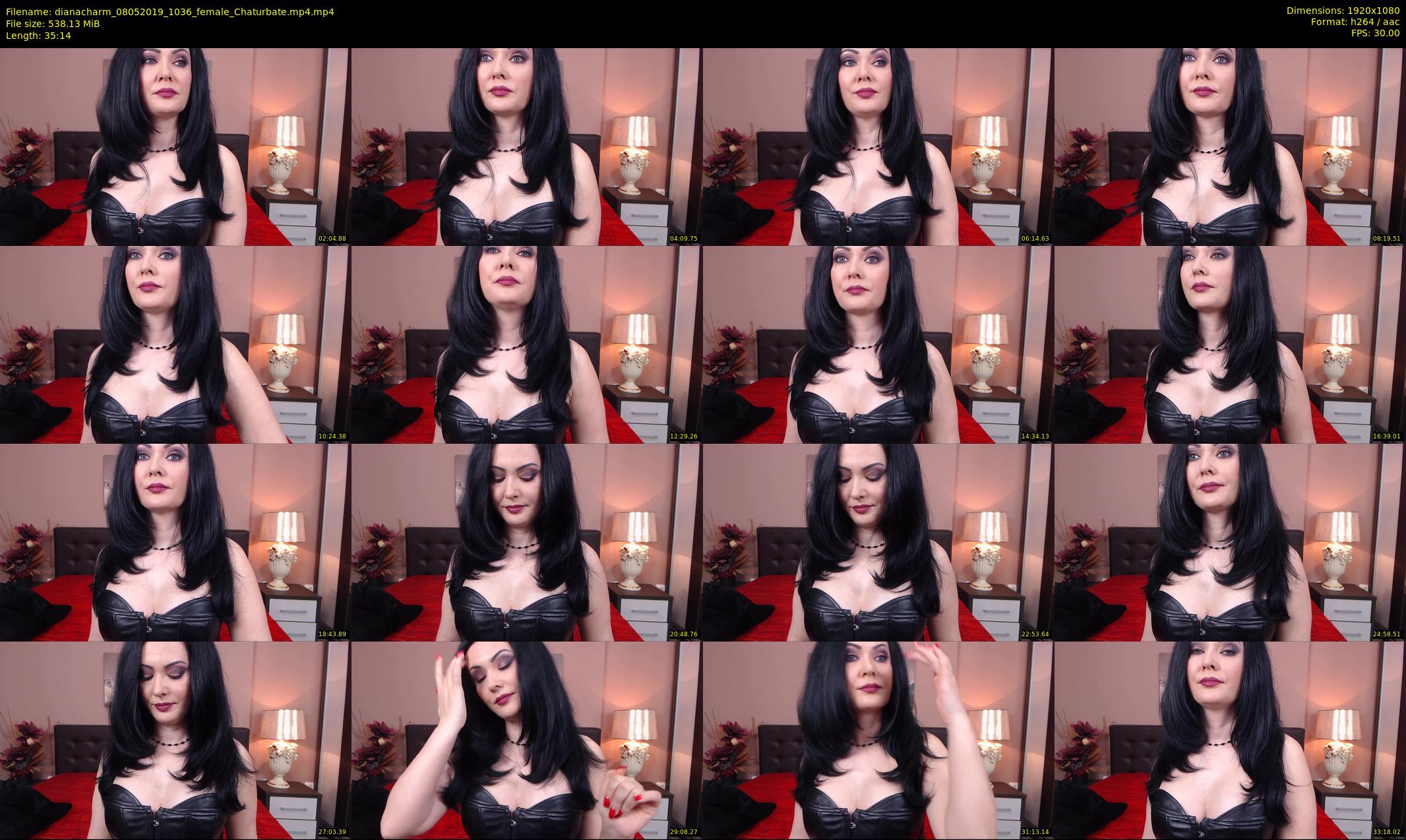 dianacharm — 36 minute Chaturbate female cam show recording, 1080p, May 8, 2019