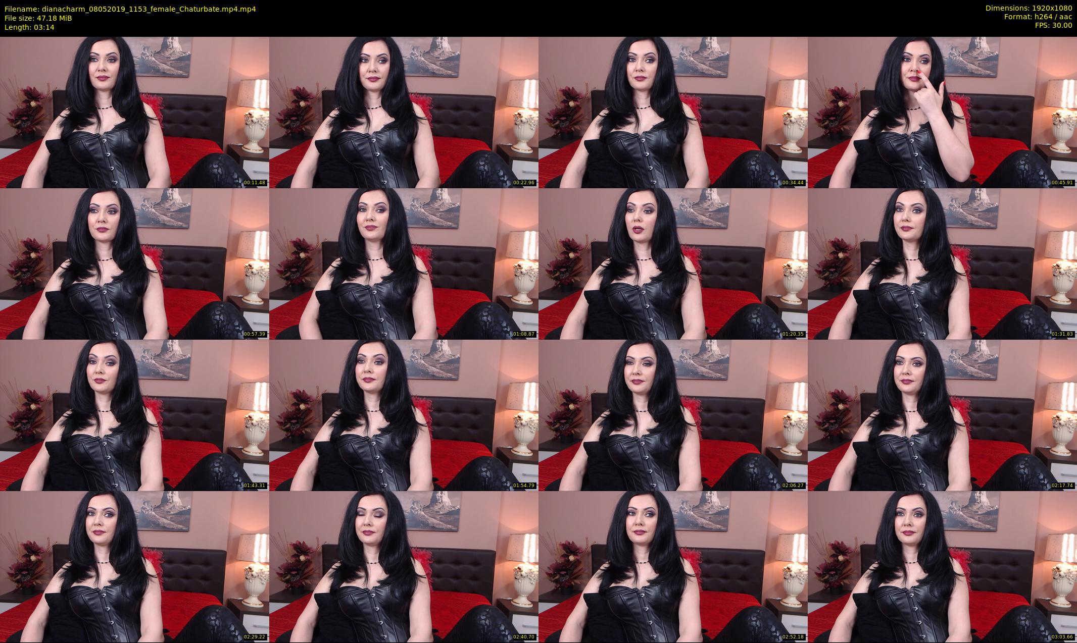 dianacharm — 4 minute Chaturbate female cam show recording, 1080p, May 8, 2019