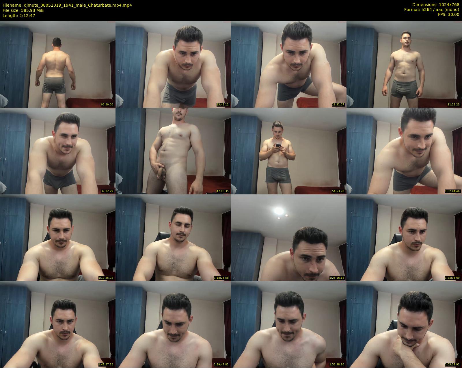 djmute — 133 minute Chaturbate male cam show recording, 720p, May 8, 2019