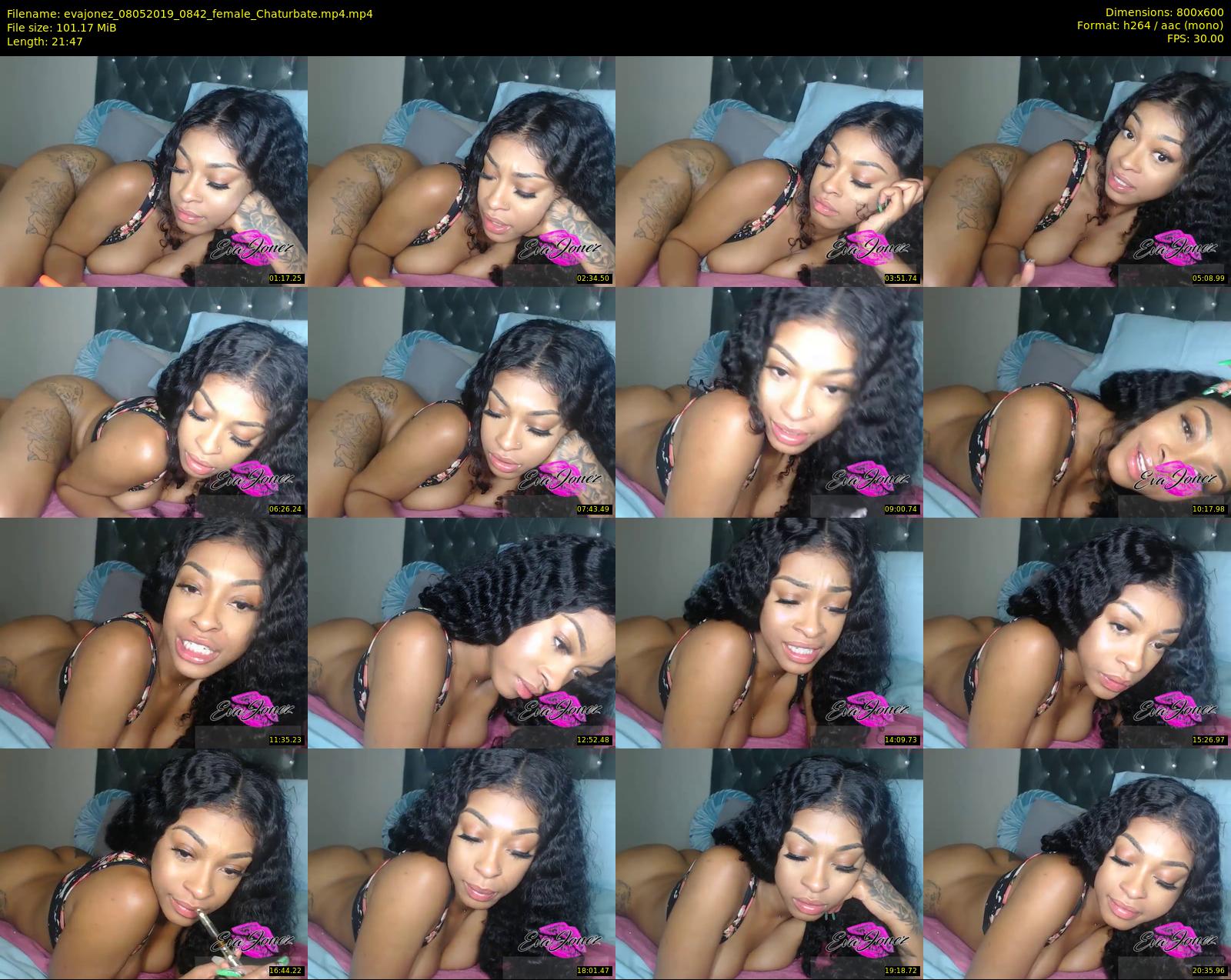 evajonez — 22 minute Chaturbate female cam show recording, 480p, May 8, 2019