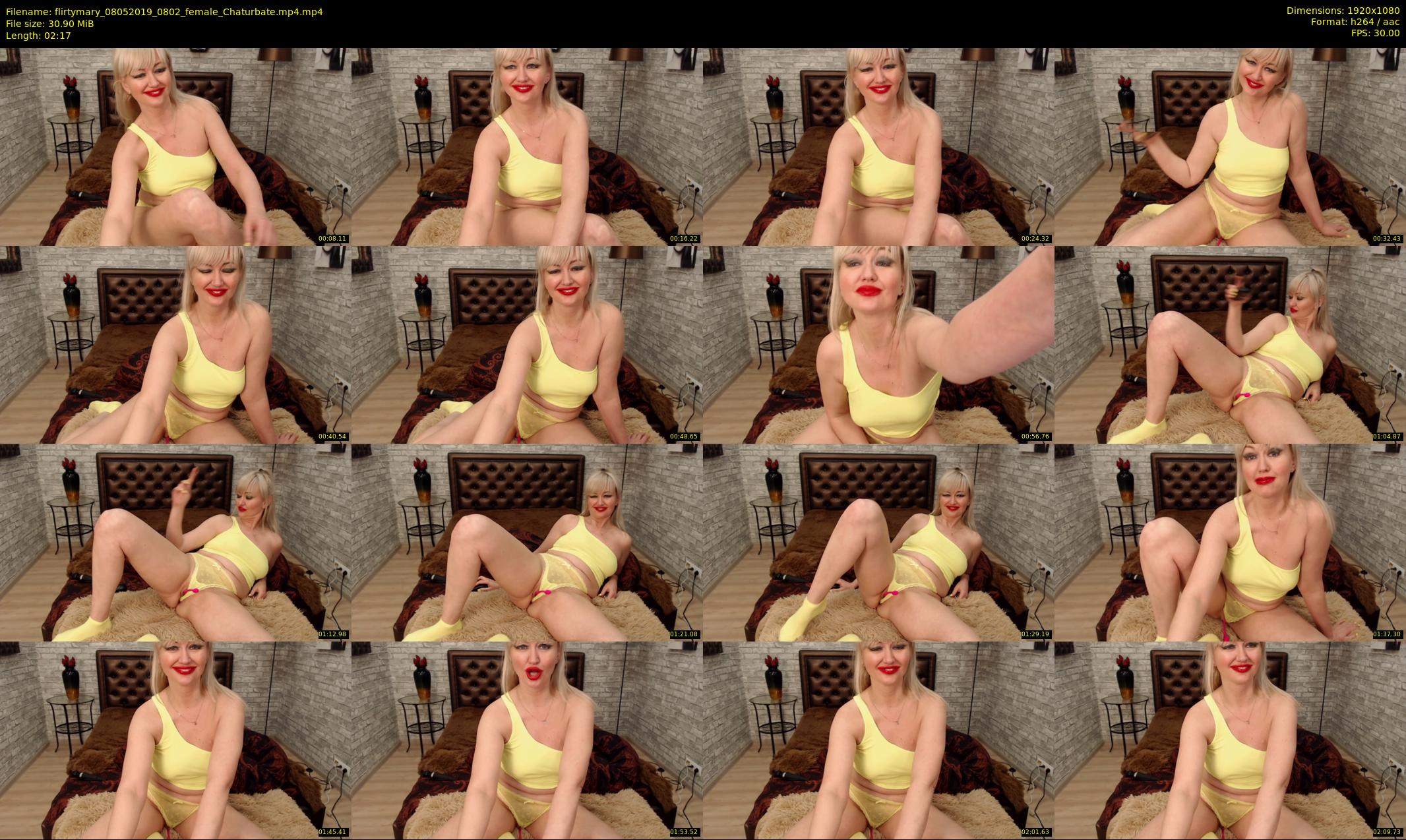 flirtymary — 3 minute Chaturbate female cam show recording, 1080p, May 8, 2019