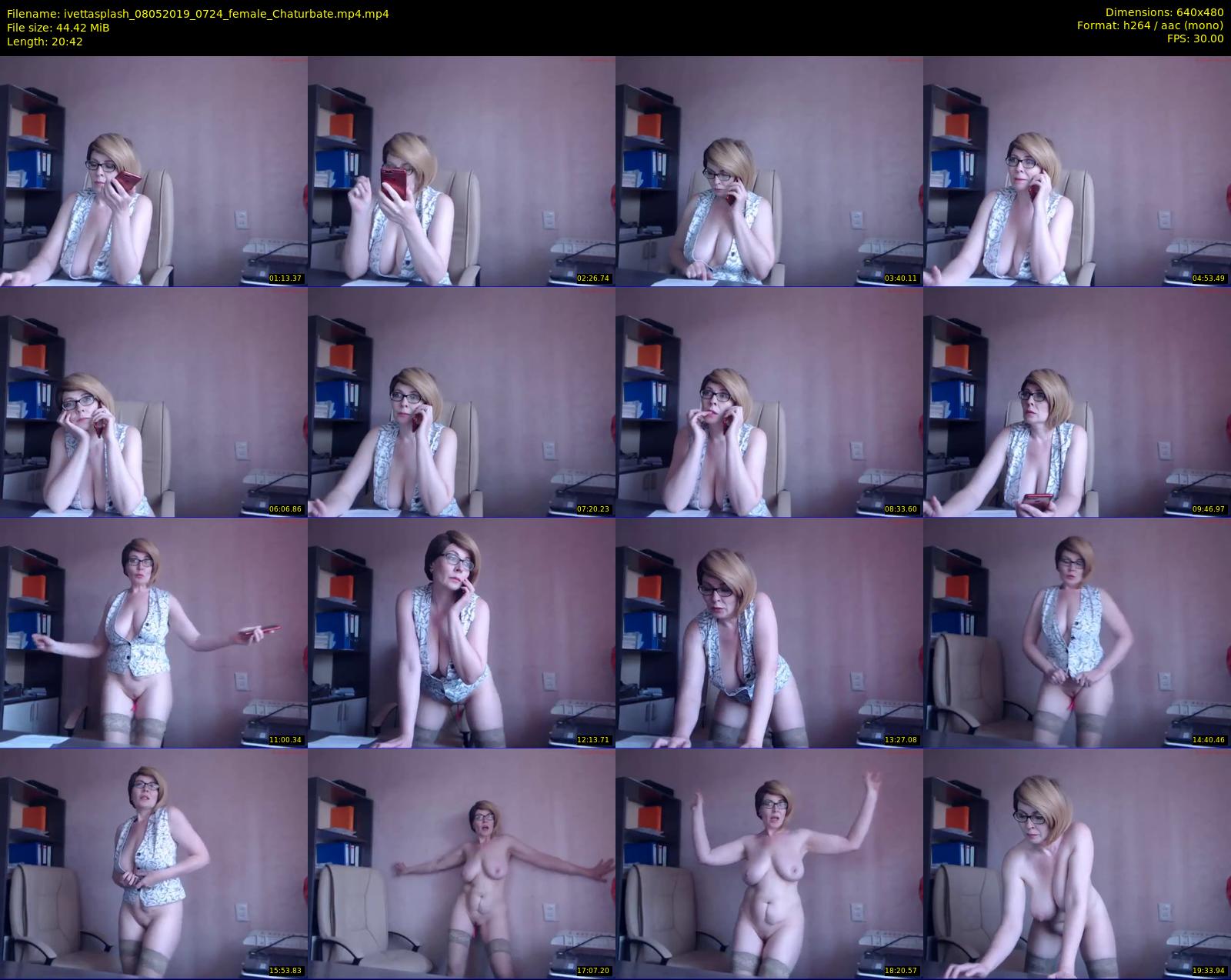 ivettasplash — 21 minute Chaturbate female cam show recording, 480p, May 8, 2019
