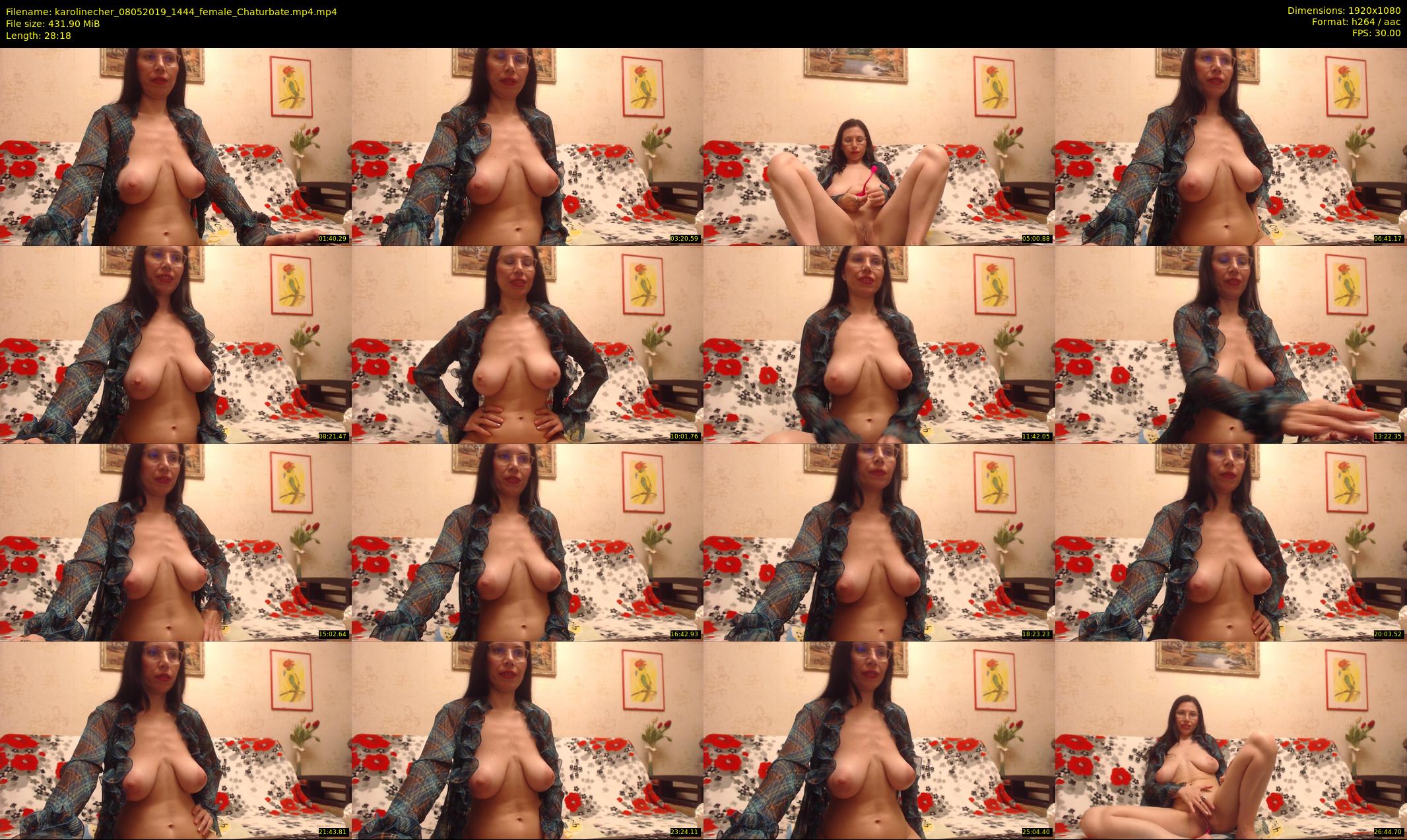 karolinecher — 29 minute Chaturbate female cam show recording, 1080p, May 8, 2019