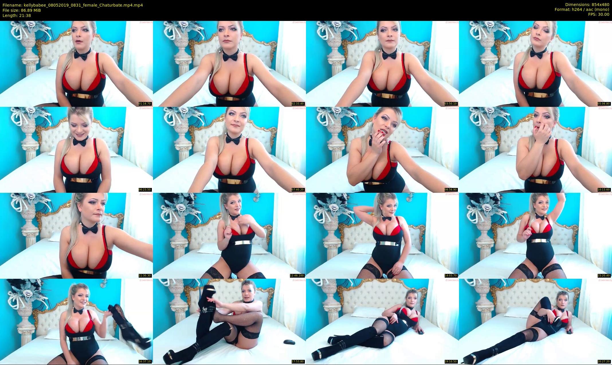 kellybabee — 22 minute Chaturbate female cam show recording, 480p, May 8, 2019
