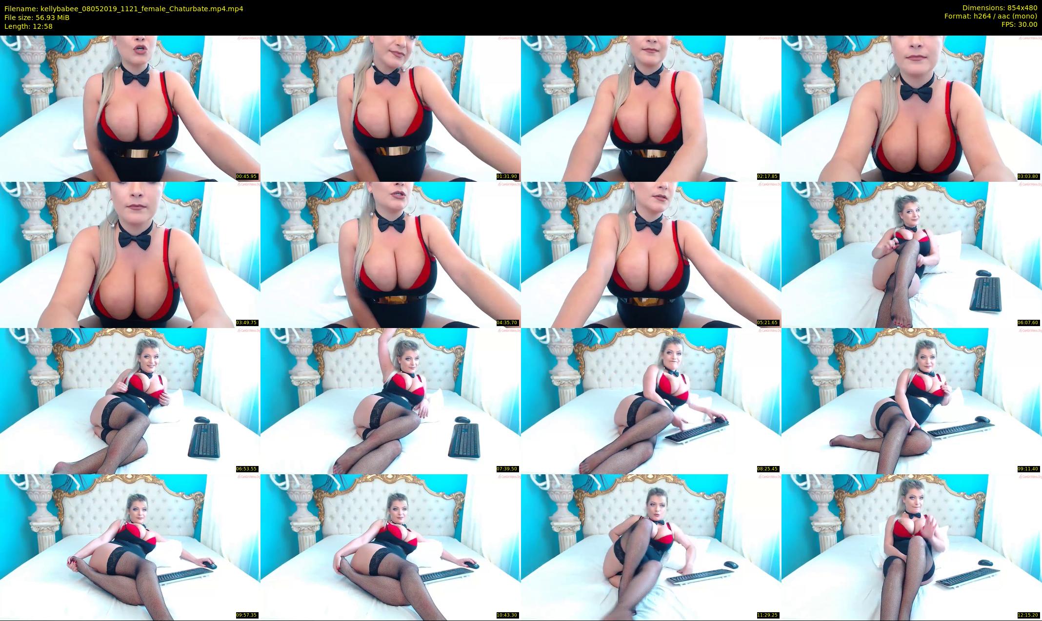 kellybabee — 13 minute Chaturbate female cam show recording, 480p, May 8, 2019