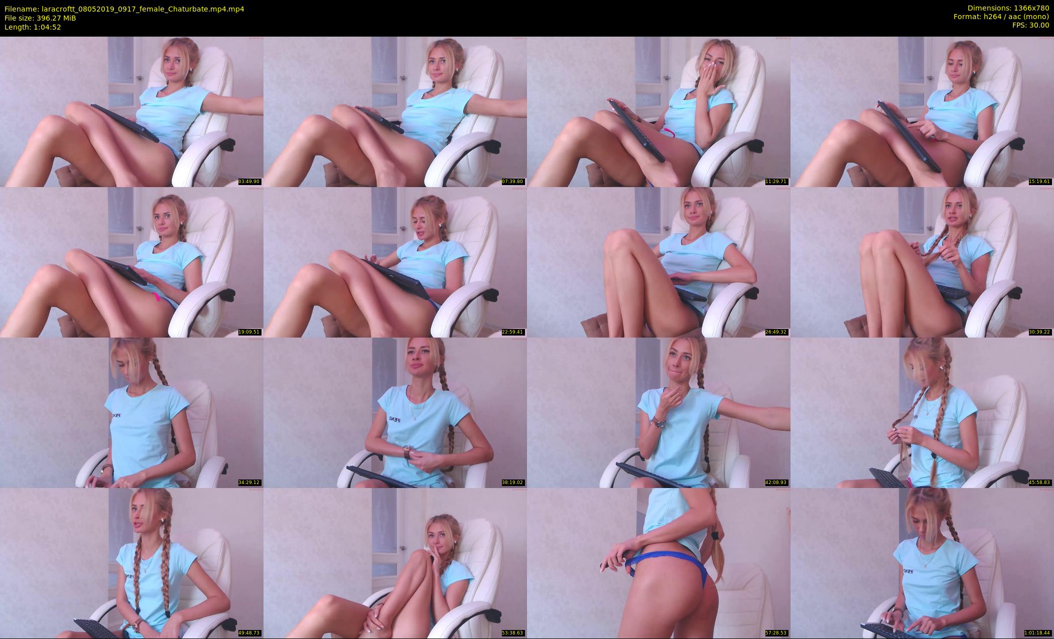 laracroftt — 65 minute Chaturbate female cam show recording, 720p, May 8, 2019