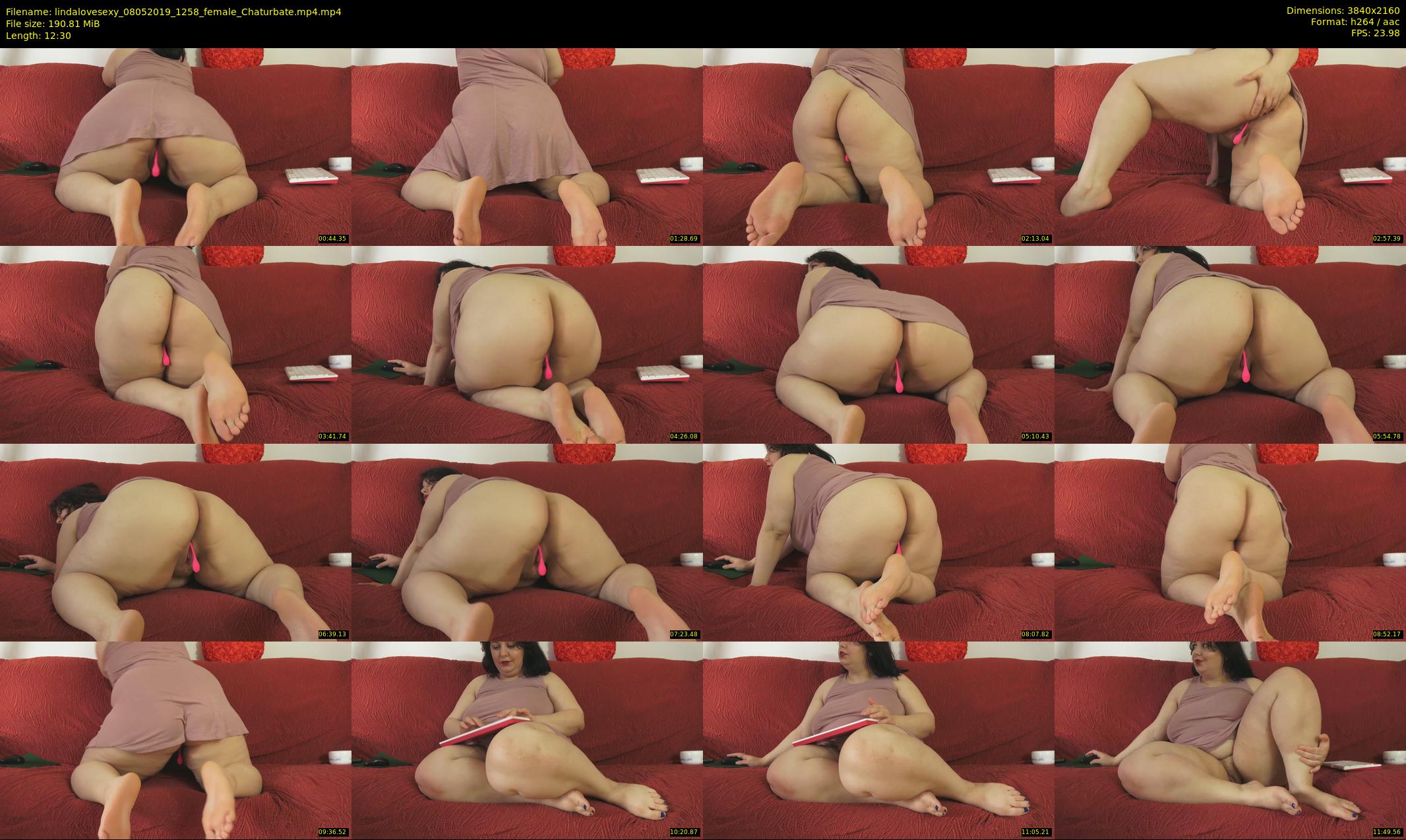 lindalovesexy — 13 minute Chaturbate female cam show recording, 4K, May 8, 2019