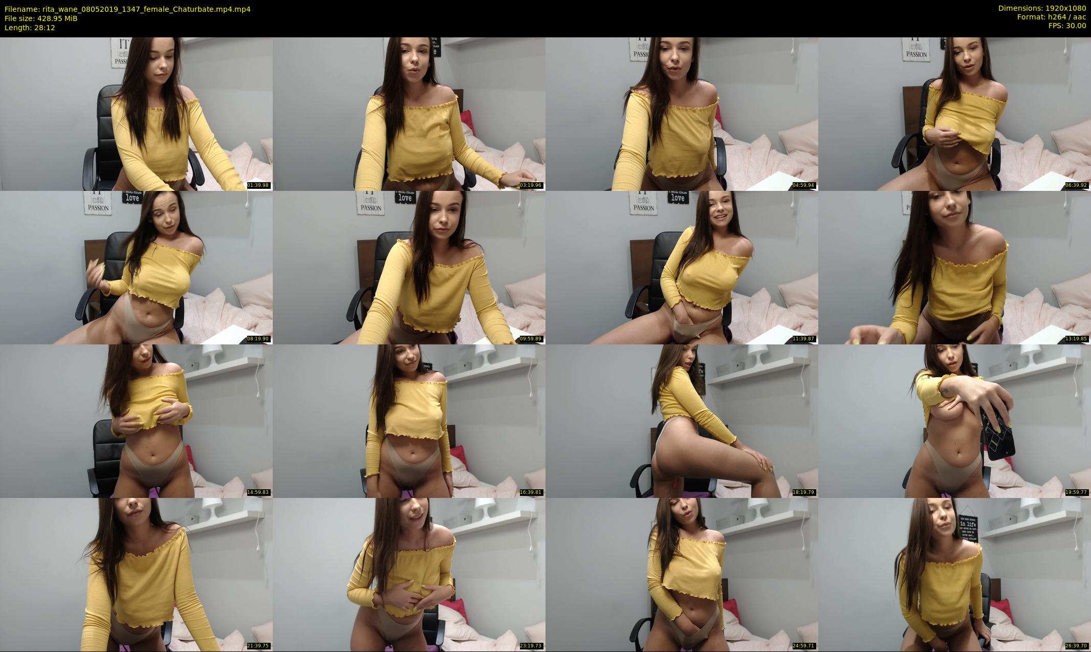 rita_wane — 29 minute Chaturbate female cam show recording, 1080p, May 8, 2019