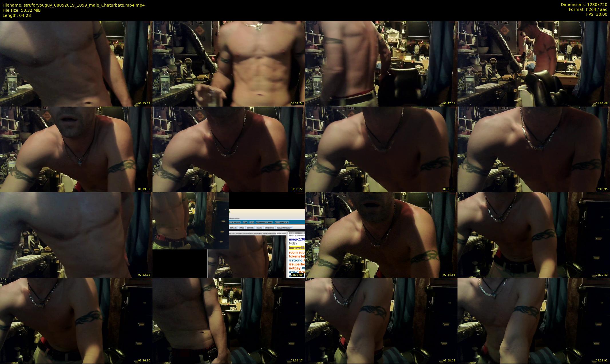 str8foryouguy — 5 minute Chaturbate male cam show recording, 720p, May 8, 2019