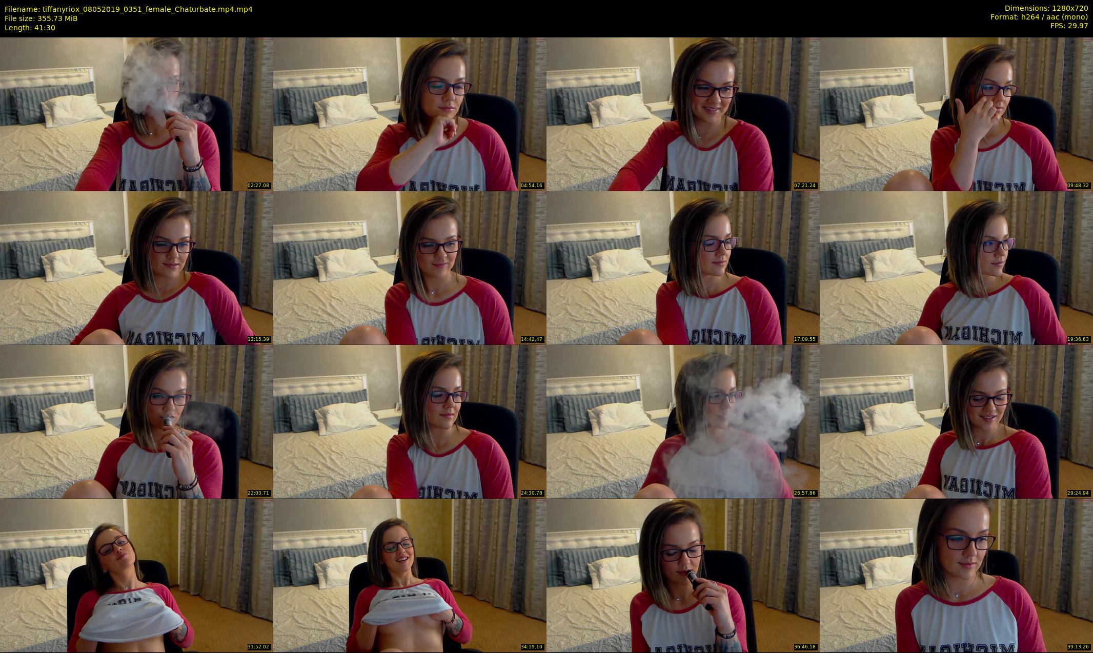 tiffanyriox — 42 minute Chaturbate female cam show recording, 720p, May 8, 2019
