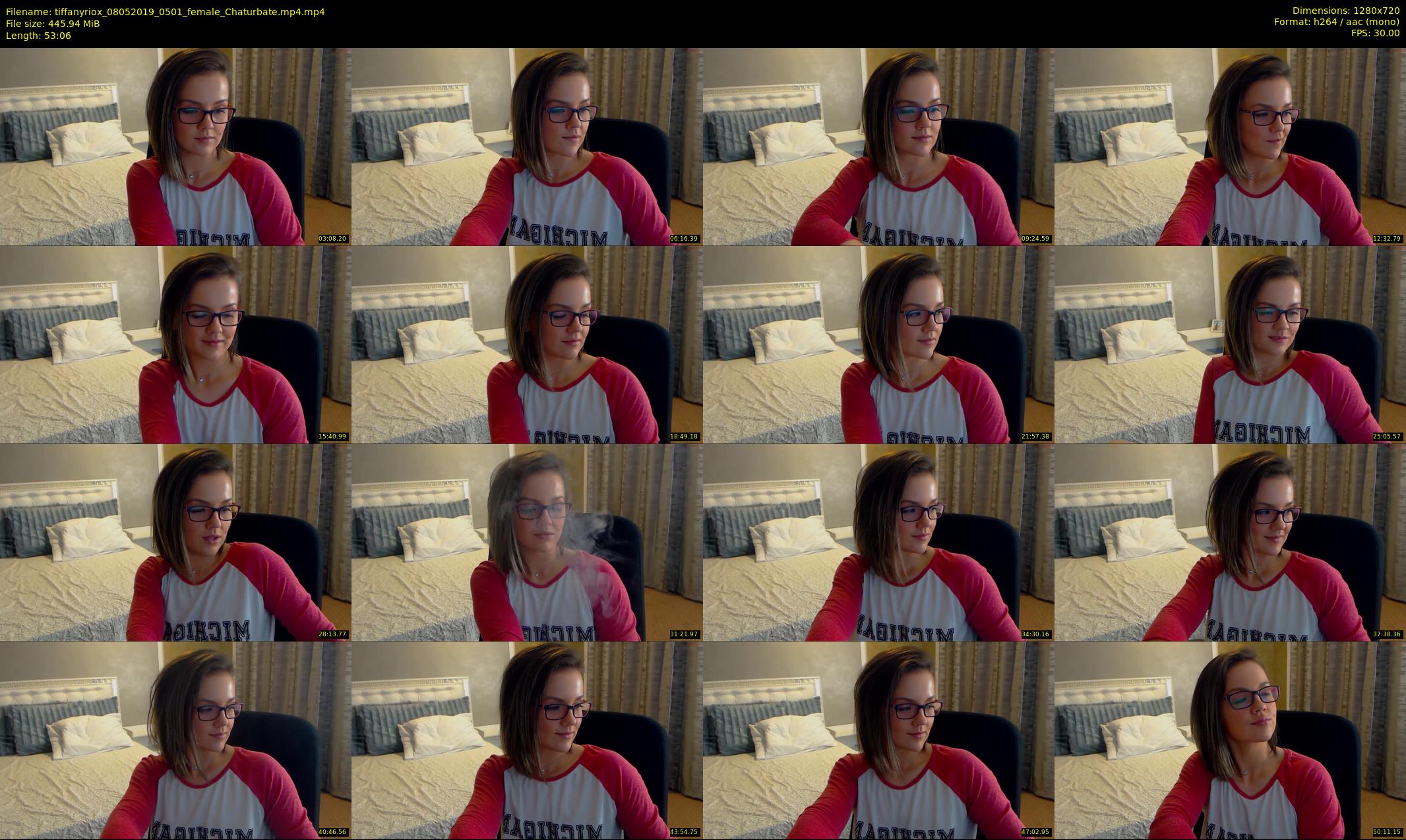 tiffanyriox — 54 minute Chaturbate female cam show recording, 720p, May 8, 2019