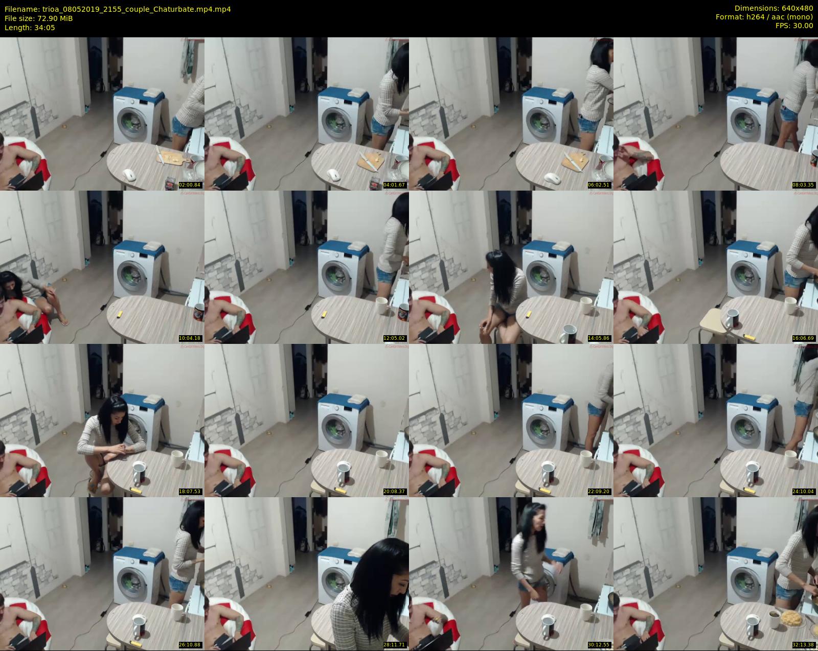 trioa — 35 minute Chaturbate couple cam show recording, 480p, May 8, 2019