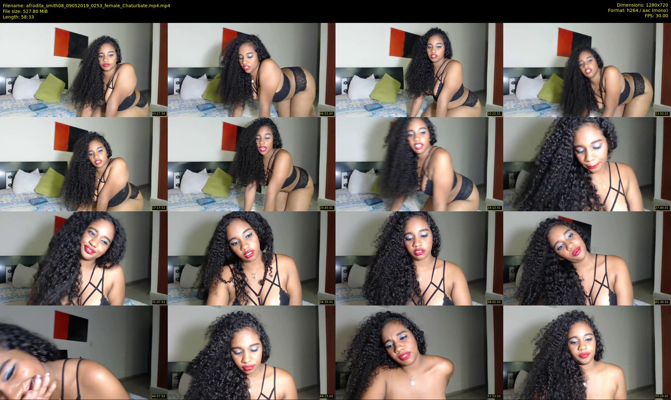 afrodita_smith08 — 59 minute Chaturbate female cam show recording, 720p, May 9, 2019