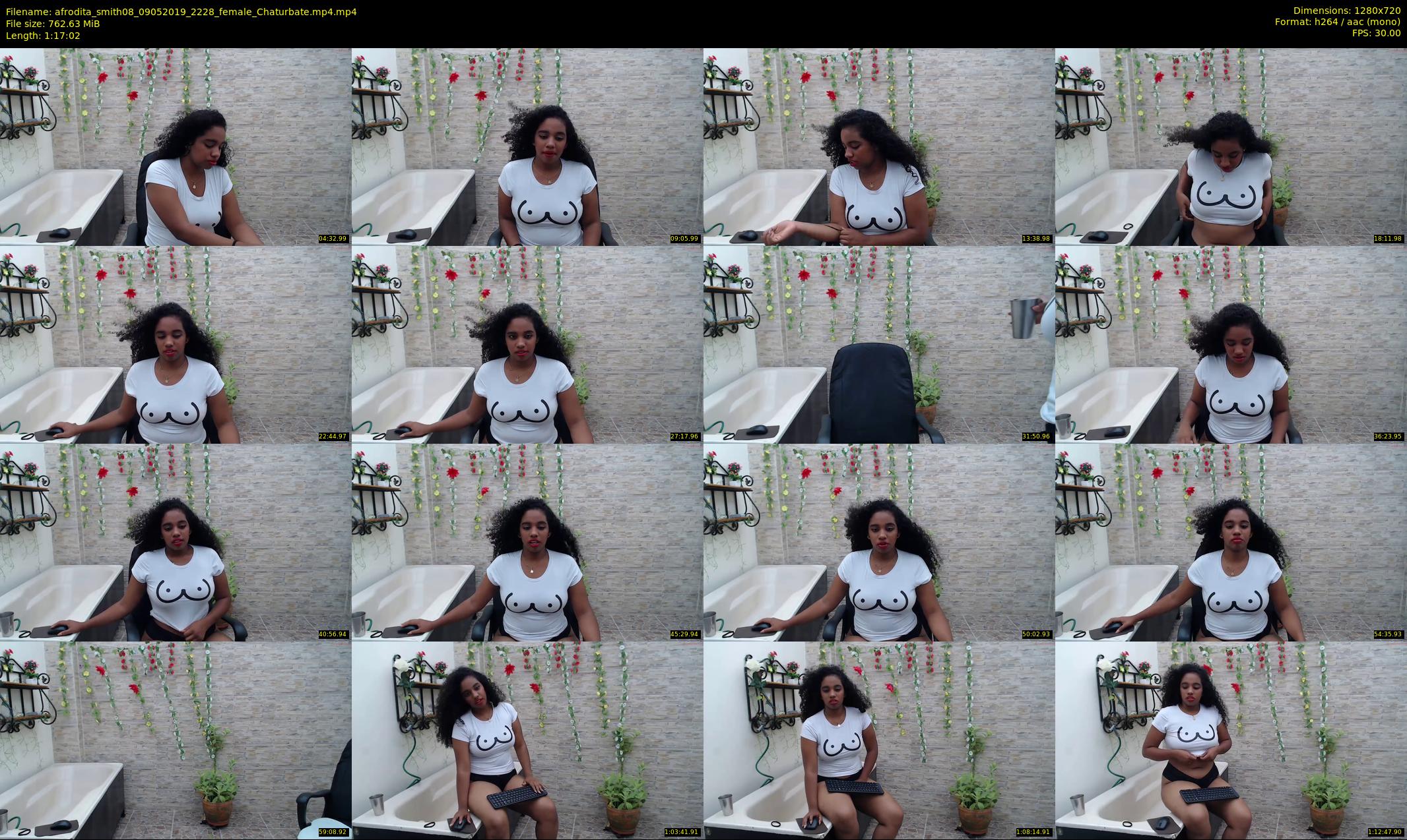 afrodita_smith08 — 78 minute Chaturbate female cam show recording, 720p, May 9, 2019