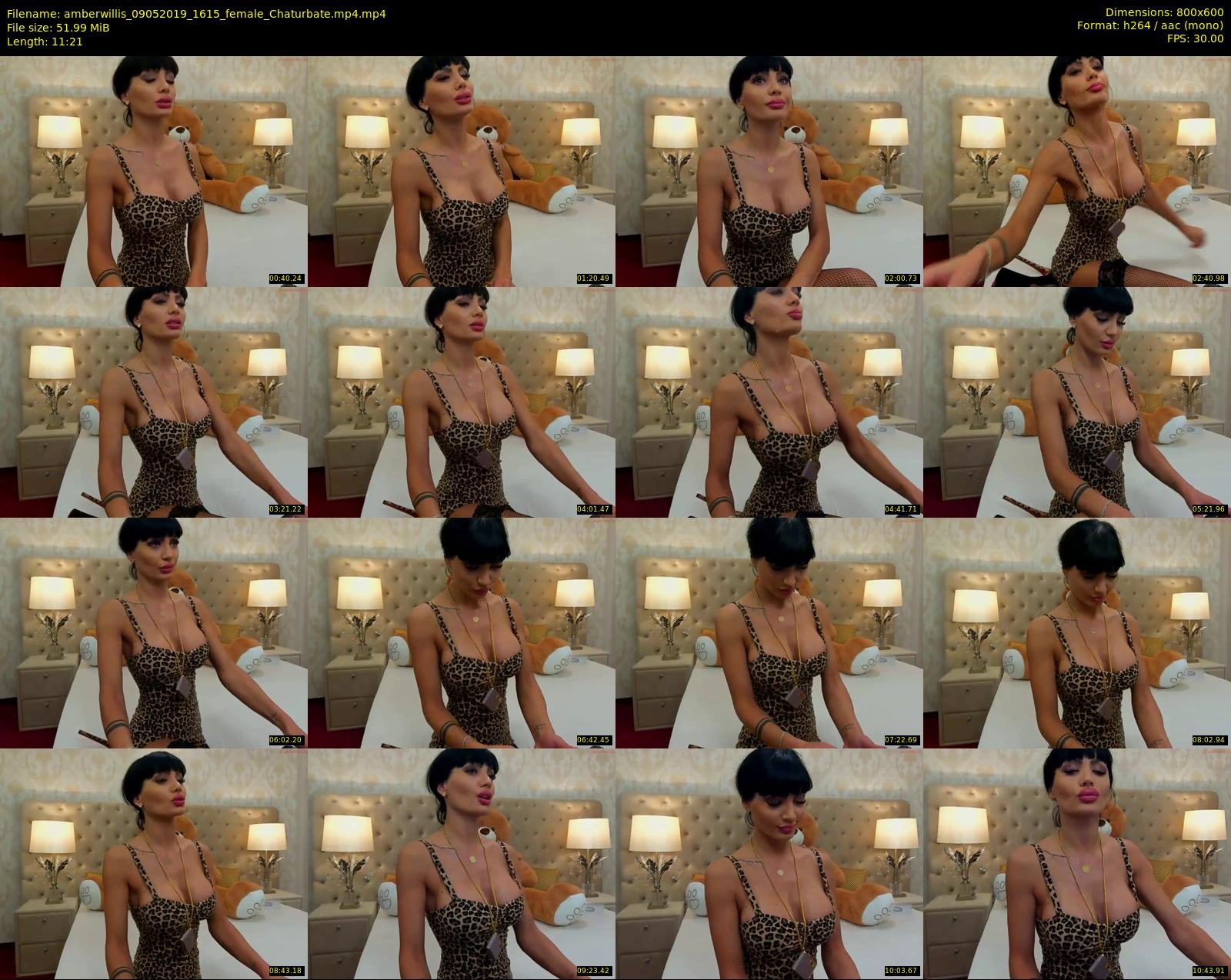 amberwillis — 12 minute Chaturbate female cam show recording, 480p, May 9, 2019
