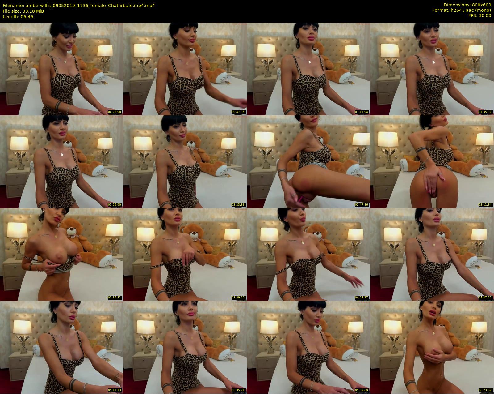 amberwillis — 7 minute Chaturbate female cam show recording, 480p, May 9, 2019