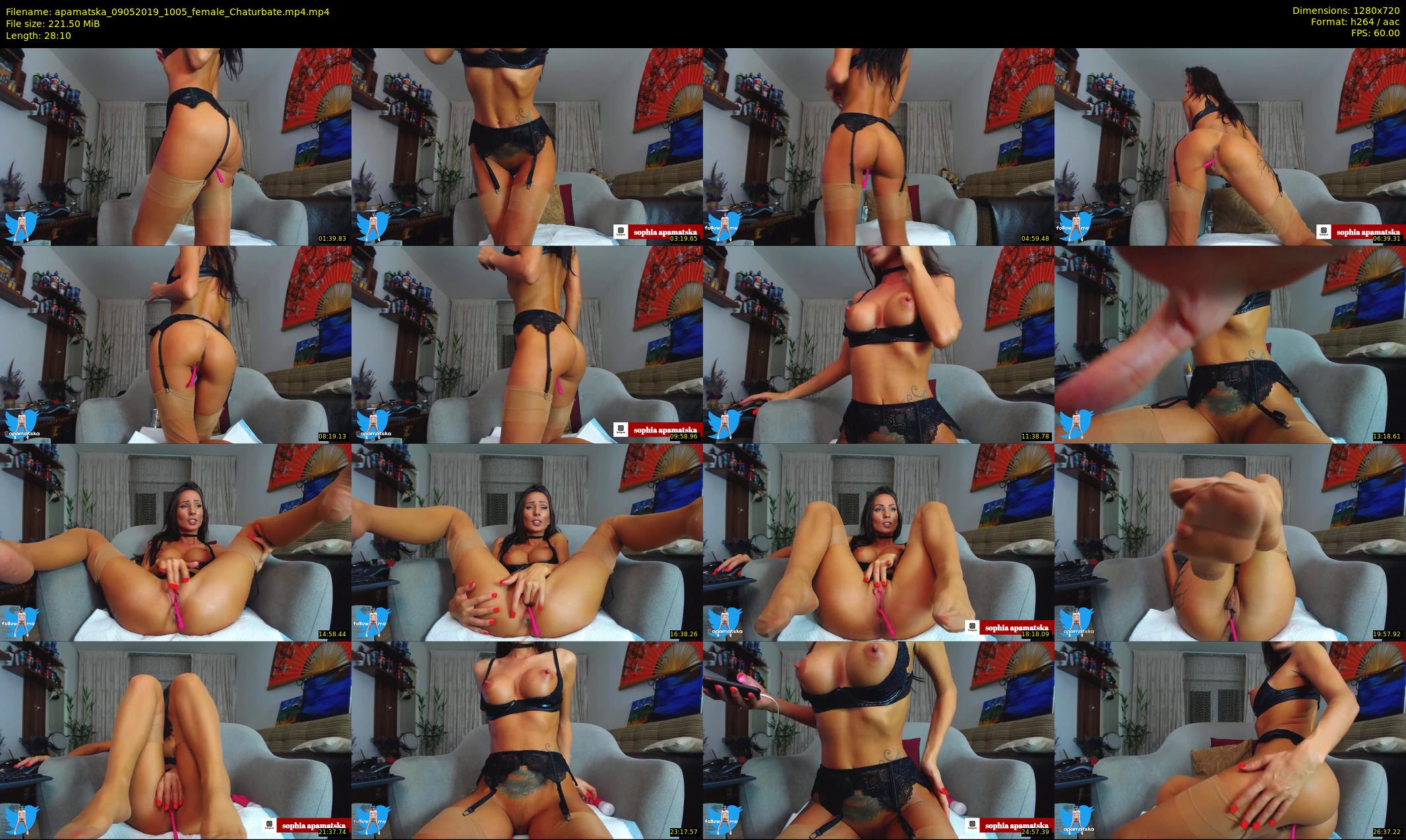 apamatska — 29 minute Chaturbate female cam show recording, 720p, May 9, 2019