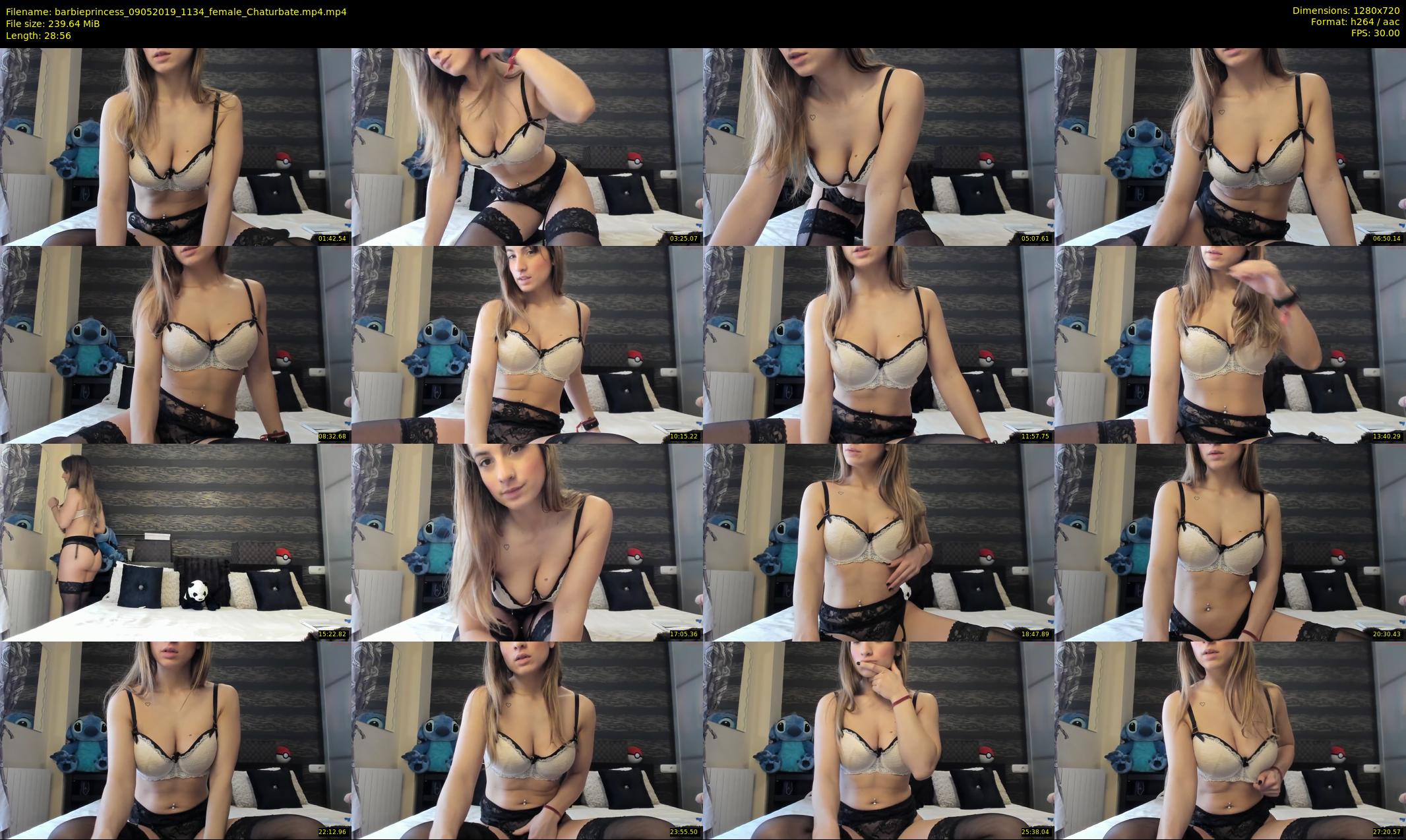 barbieprincess — 29 minute Chaturbate female cam show recording, 720p, May 9, 2019