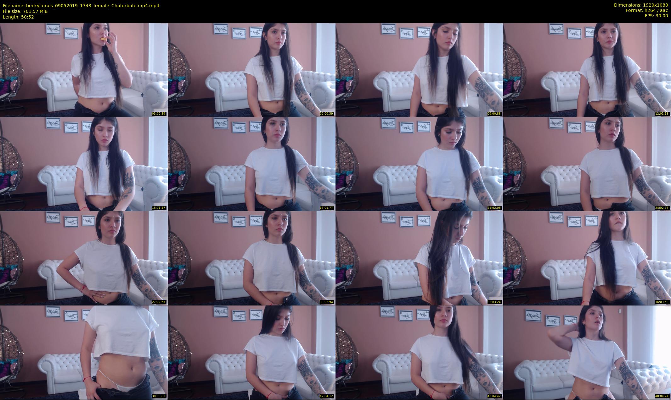 beckyjames — 51 minute Chaturbate female cam show recording, 1080p, May 9, 2019