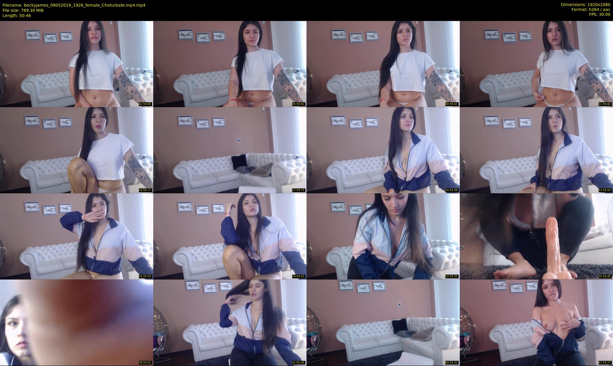 beckyjames — 51 minute Chaturbate female cam show recording, 1080p, May 9, 2019