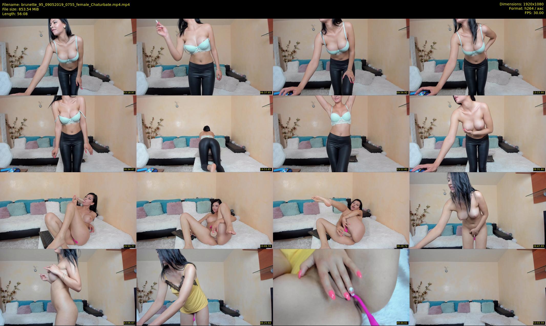 brunette_95 — 57 minute Chaturbate female cam show recording, 1080p, May 9, 2019