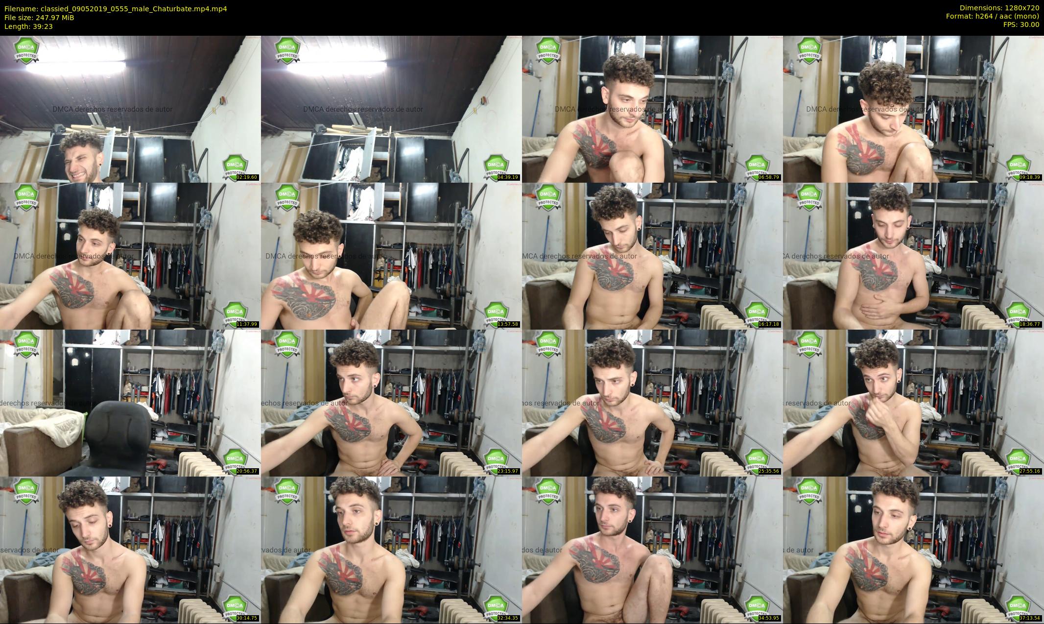 classied — 40 minute Chaturbate male cam show recording, 720p, May 9, 2019
