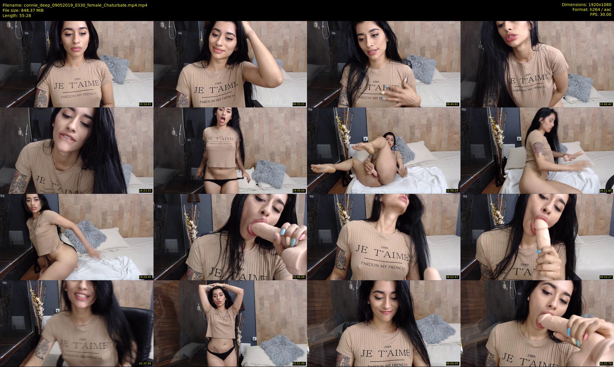 connie_deep — 56 minute Chaturbate female cam show recording, 1080p, May 9, 2019