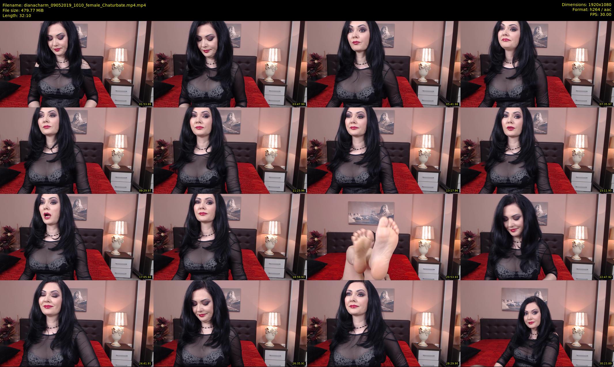 dianacharm — 33 minute Chaturbate female cam show recording, 1080p, May 9, 2019