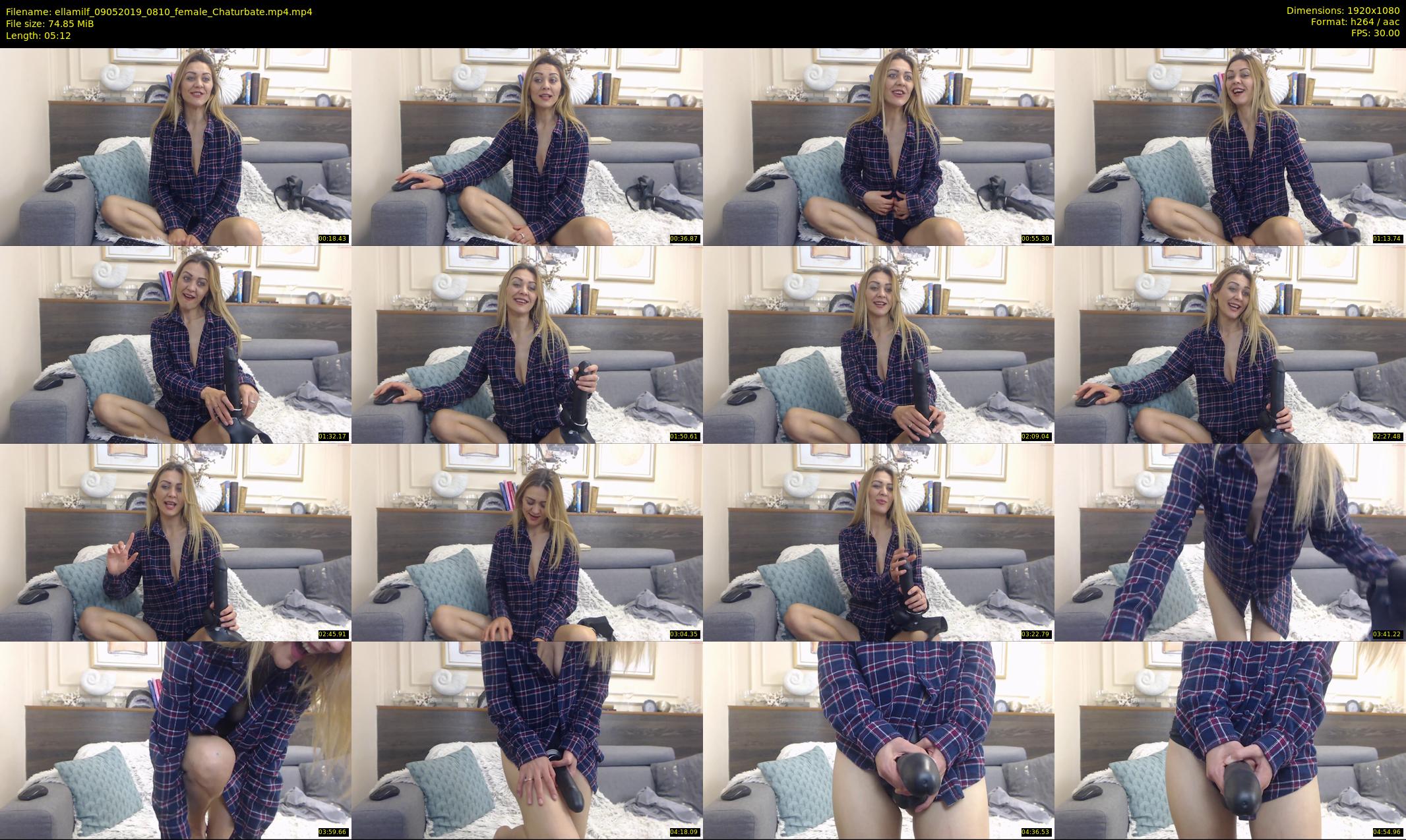 ellamilf — 6 minute Chaturbate female cam show recording, 1080p, May 9, 2019