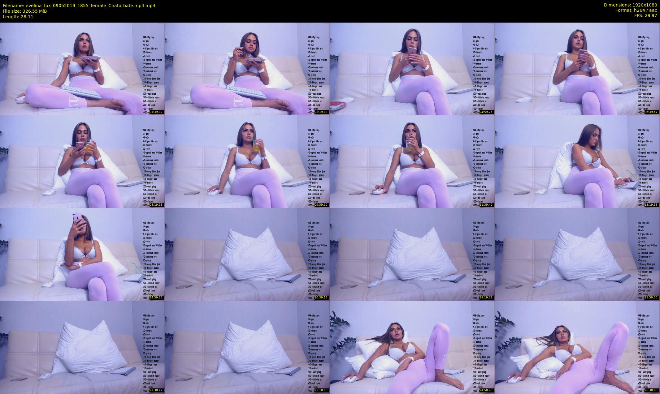 evelina_fox — 29 minute Chaturbate female cam show recording, 1080p, May 9, 2019