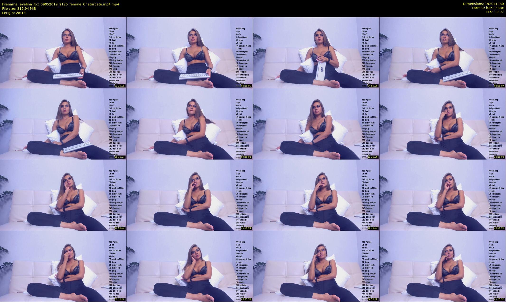 evelina_fox — 29 minute Chaturbate female cam show recording, 1080p, May 9, 2019