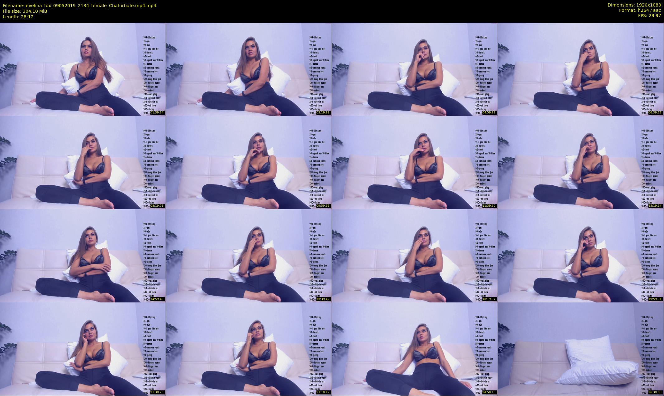 evelina_fox — 29 minute Chaturbate female cam show recording, 1080p, May 9, 2019