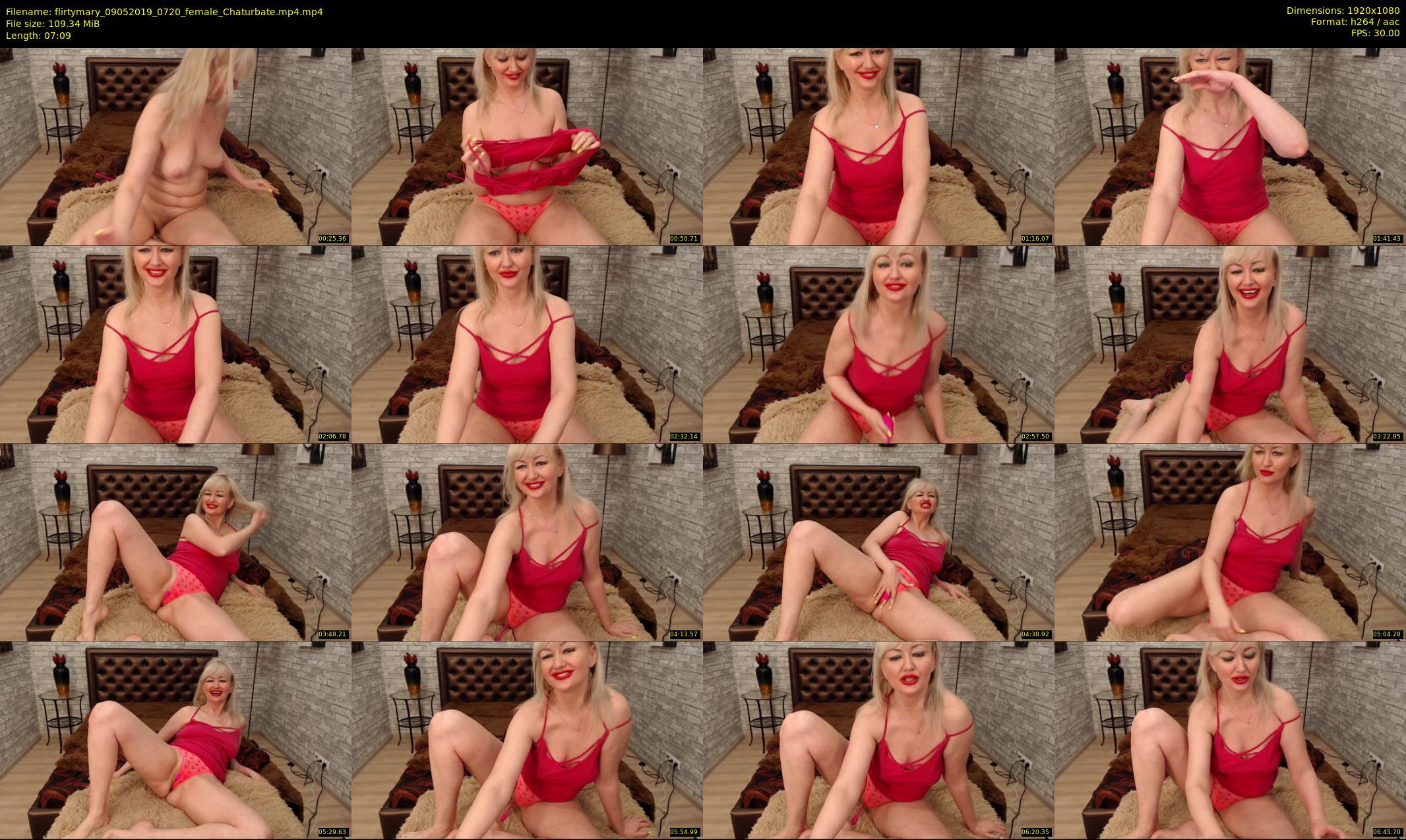 flirtymary — 8 minute Chaturbate female cam show recording, 1080p, May 9, 2019