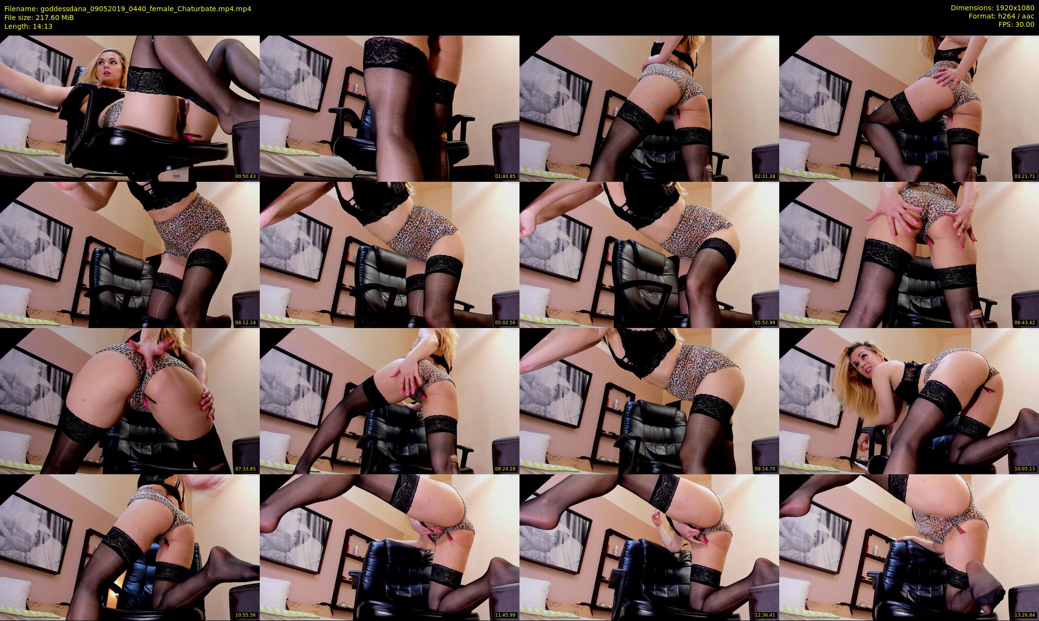 goddessdana — 15 minute Chaturbate female cam show recording, 1080p, May 9, 2019
