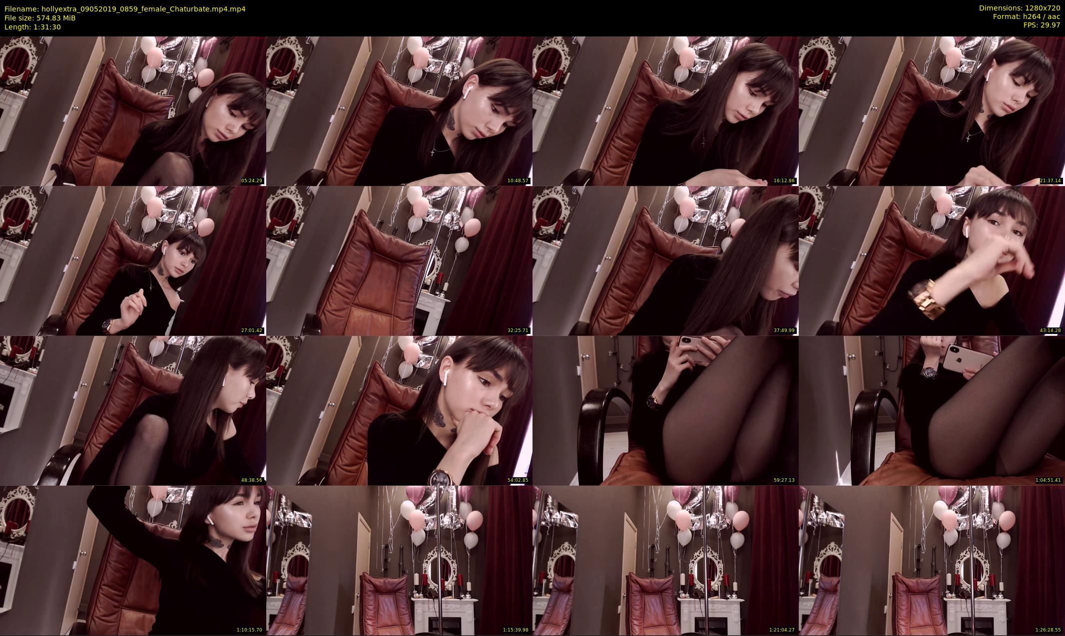 hollyextra — 92 minute Chaturbate female cam show recording, 720p, May 9, 2019