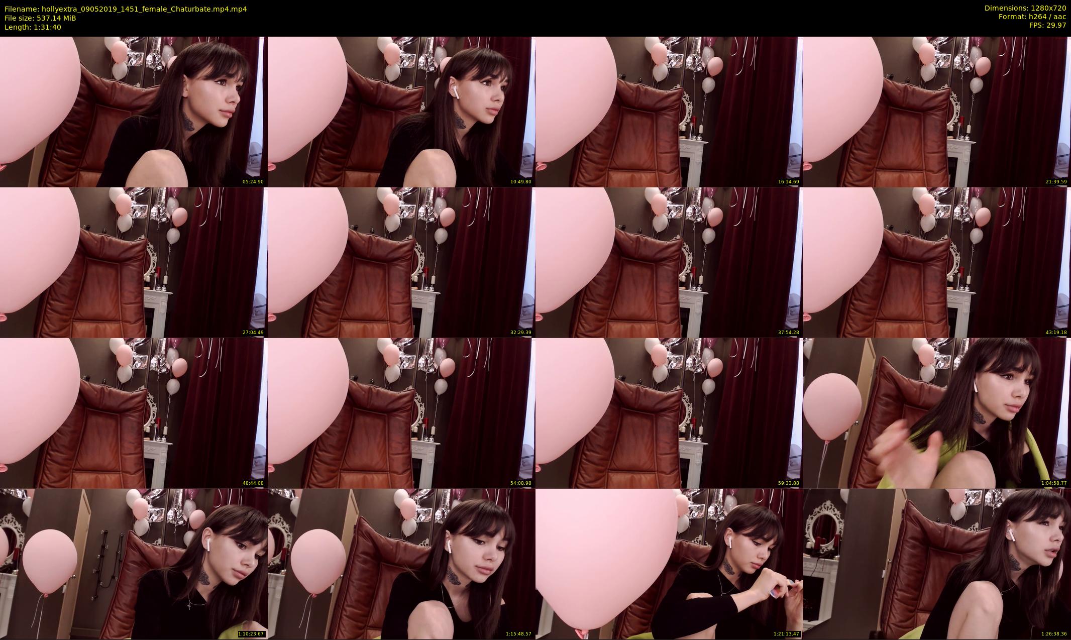 hollyextra — 92 minute Chaturbate female cam show recording, 720p, May 9, 2019