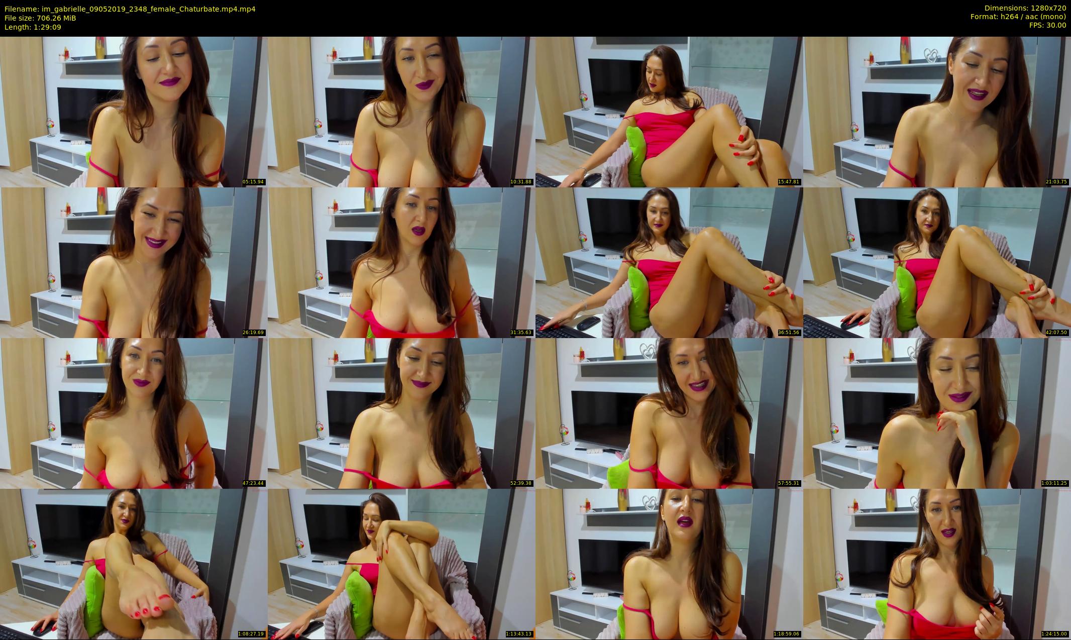 im_gabrielle — 90 minute Chaturbate female cam show recording, 720p, May 9, 2019