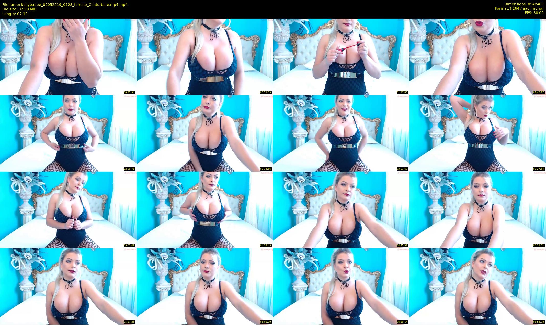 kellybabee — 8 minute Chaturbate female cam show recording, 480p, May 9, 2019