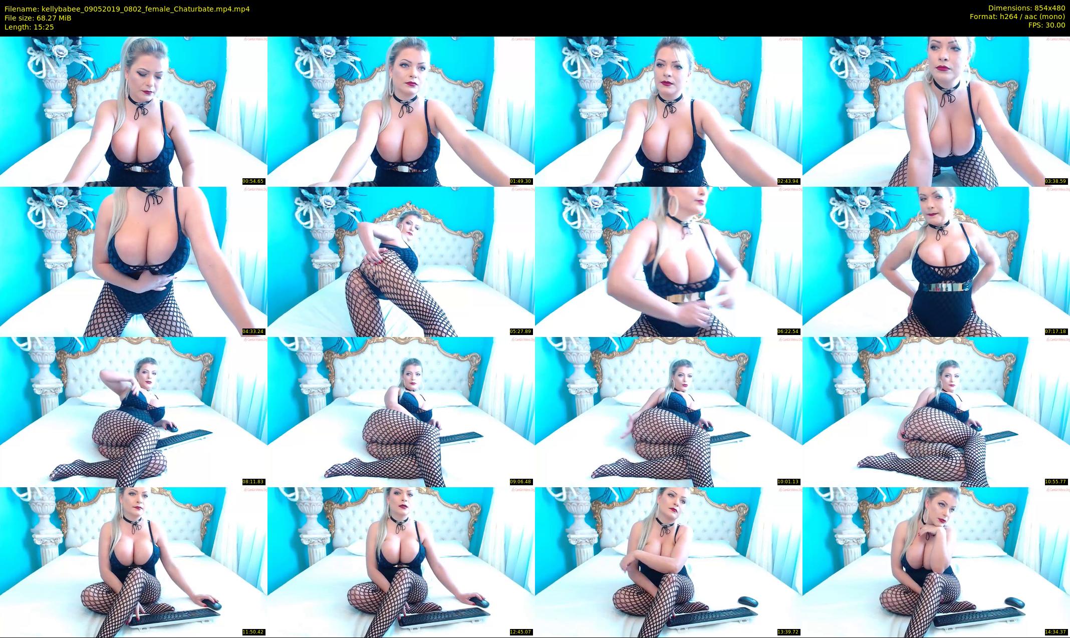 kellybabee — 16 minute Chaturbate female cam show recording, 480p, May 9, 2019
