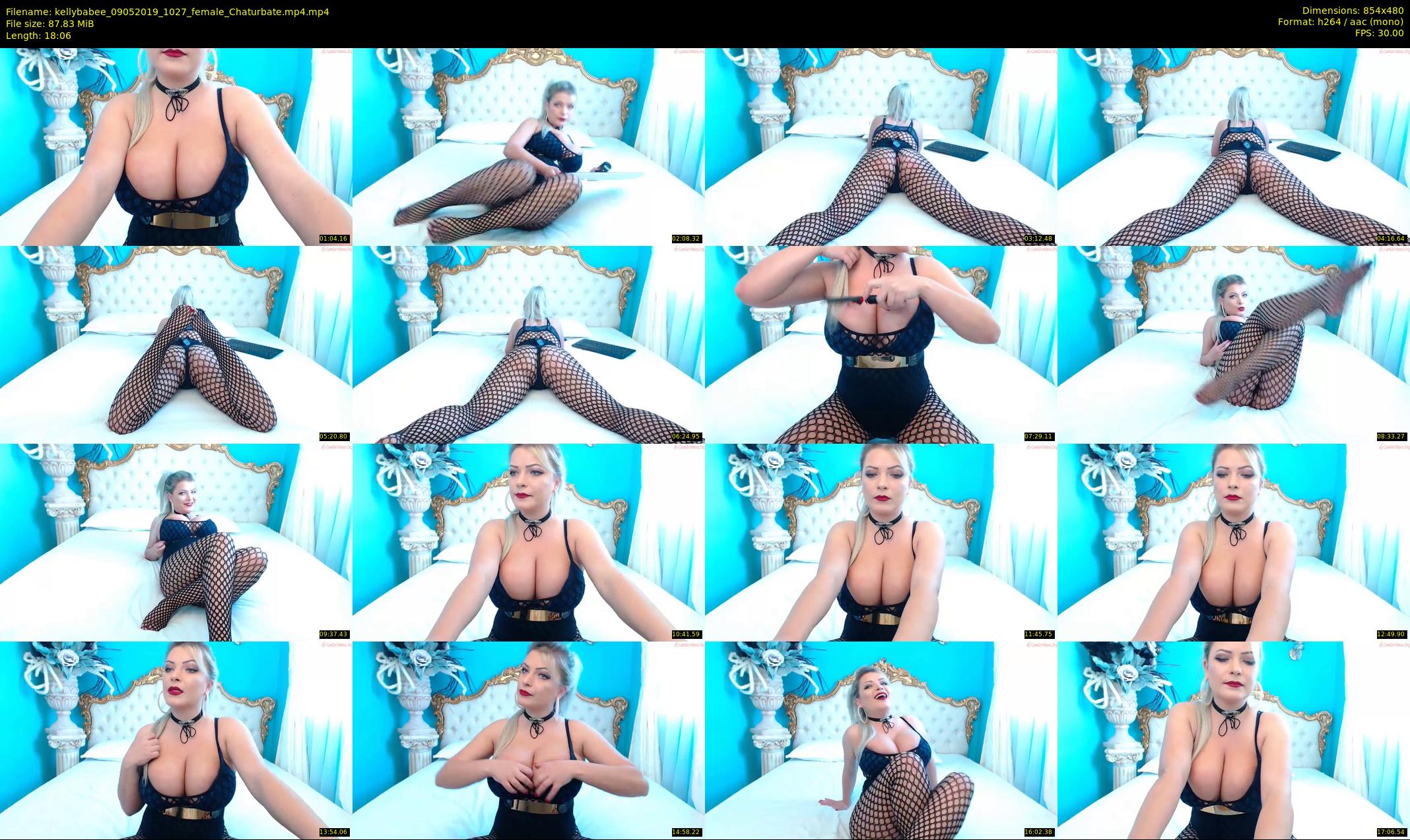 kellybabee — 19 minute Chaturbate female cam show recording, 480p, May 9, 2019