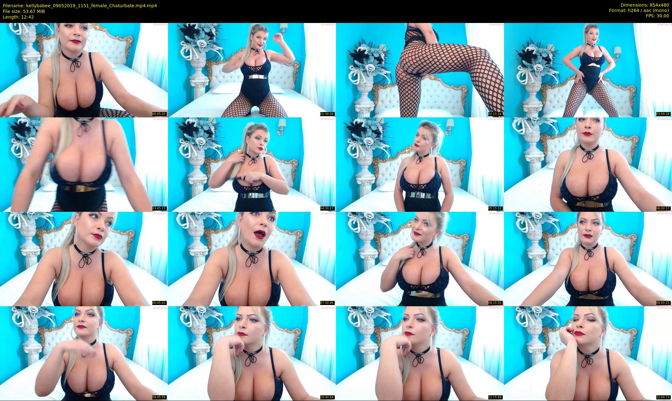 kellybabee — 13 minute Chaturbate female cam show recording, 480p, May 9, 2019