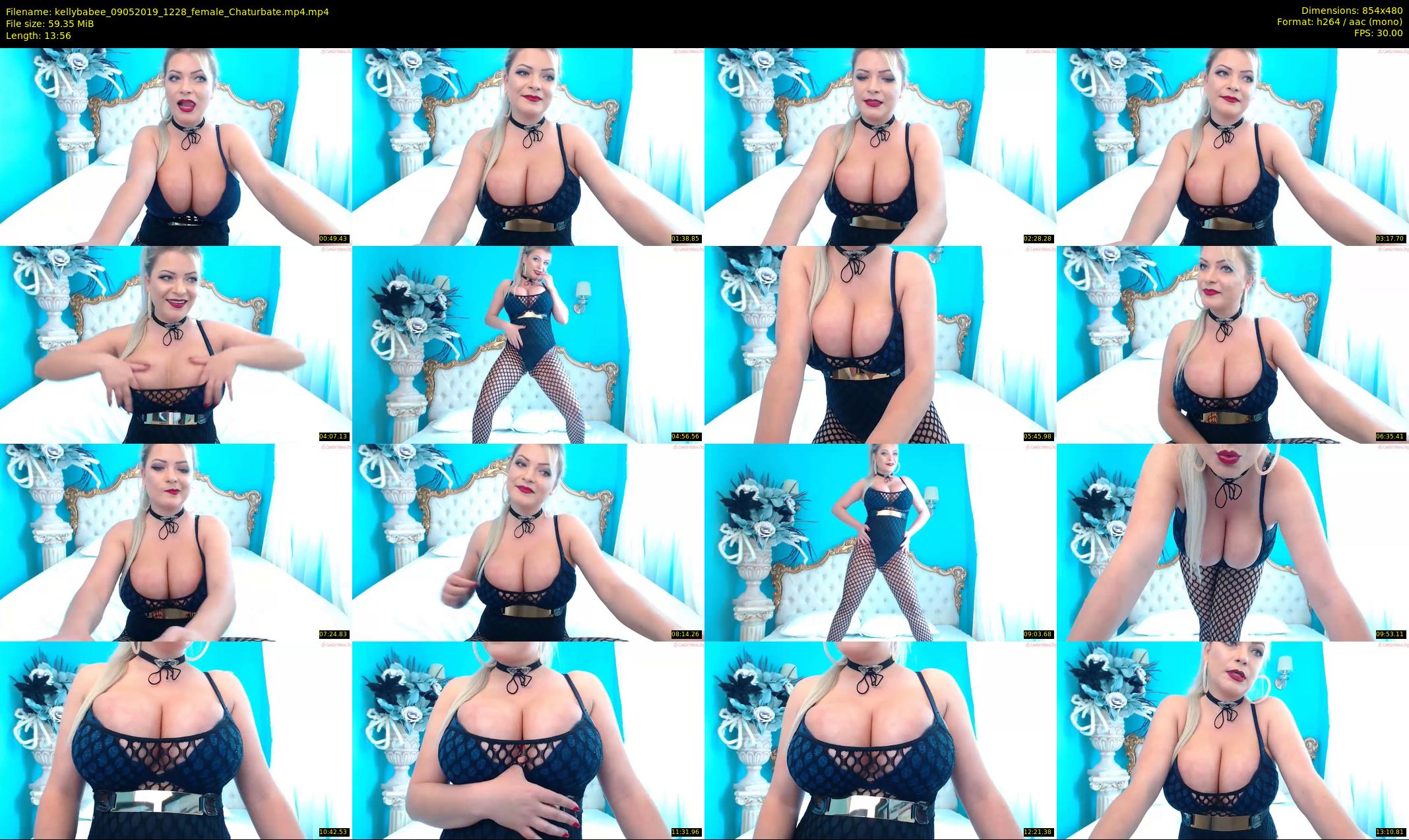 kellybabee — 14 minute Chaturbate female cam show recording, 480p, May 9, 2019