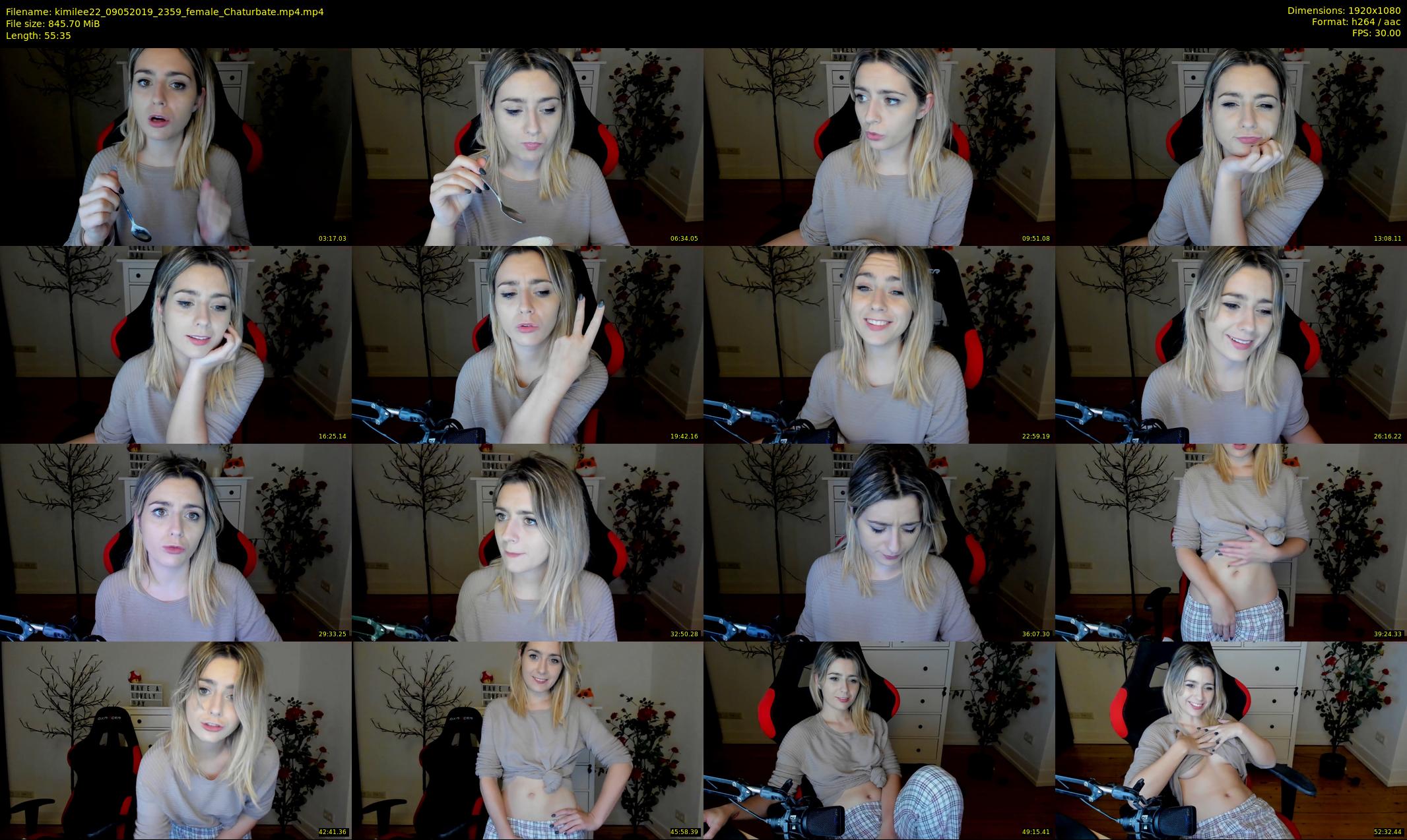 kimilee22 — 56 minute Chaturbate female cam show recording, 1080p, May 9, 2019